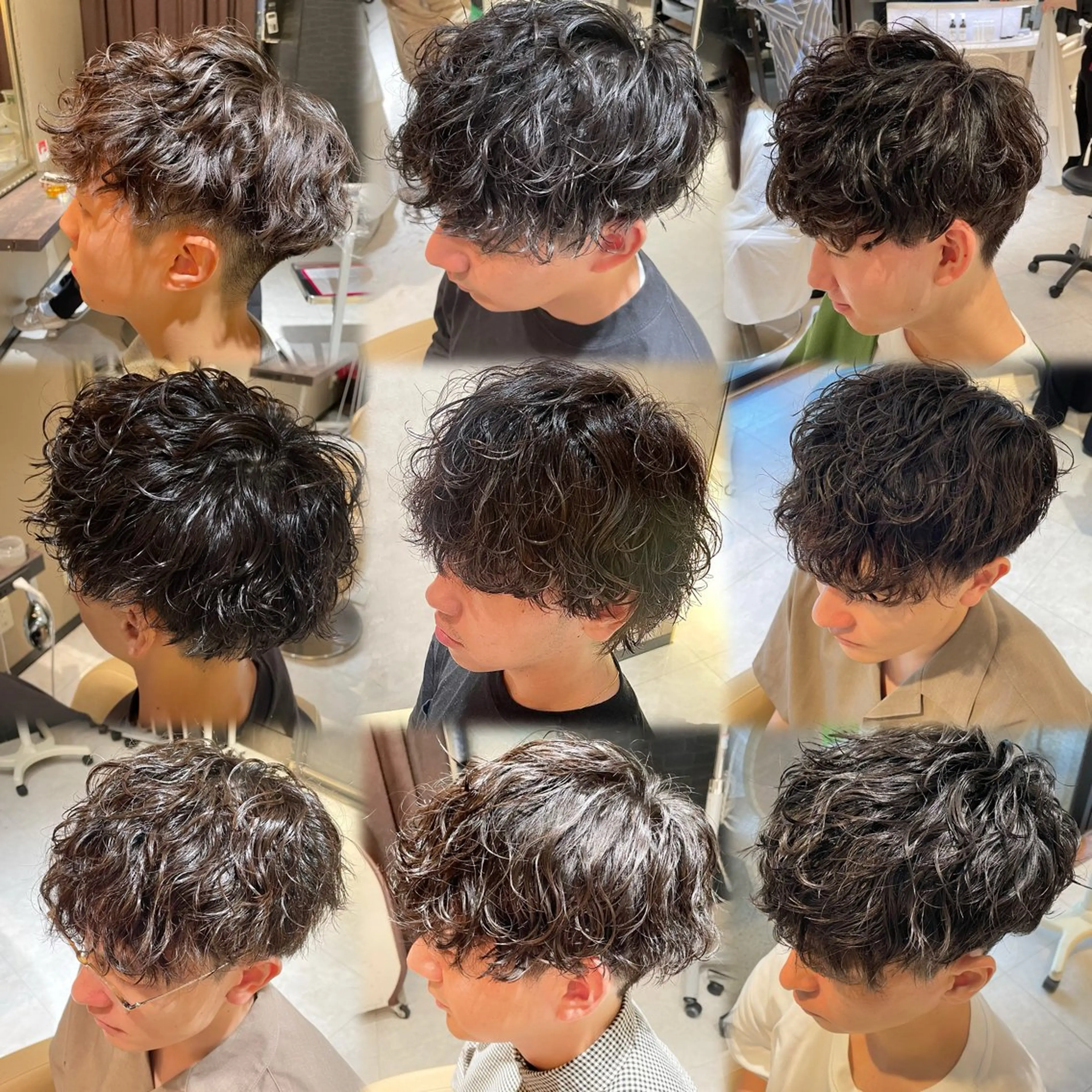 ショート パーマ メンズ メンズパーマ 波巻きパーマ メンズ専門美容師✂︎ 大庭勝己のヘアスタイル