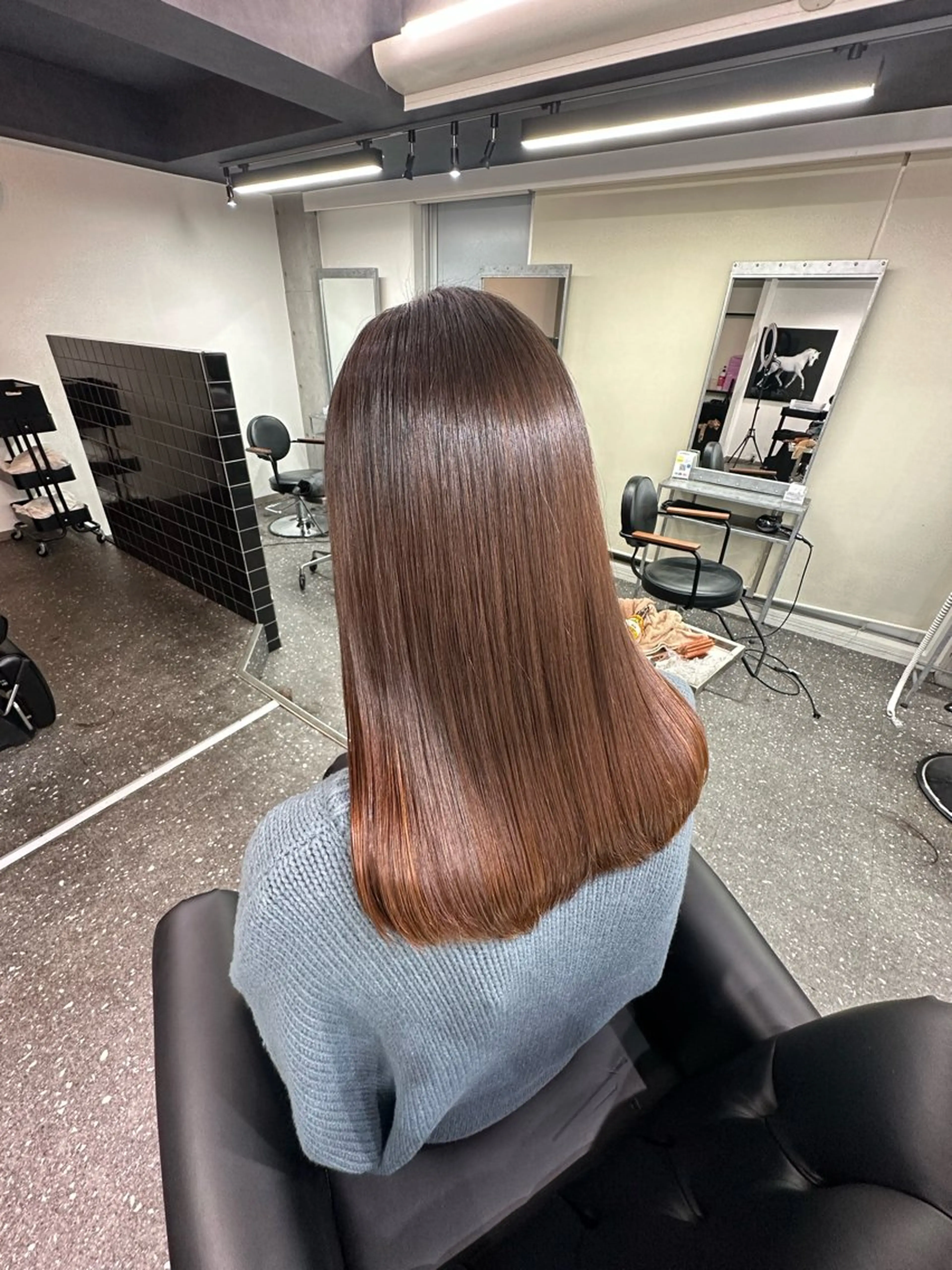 ロング パーマ カット 縮毛矯正 トリートメント 髪質改善⭐️縮毛矯正 吉祥寺⭐️Rinaのヘアスタイル