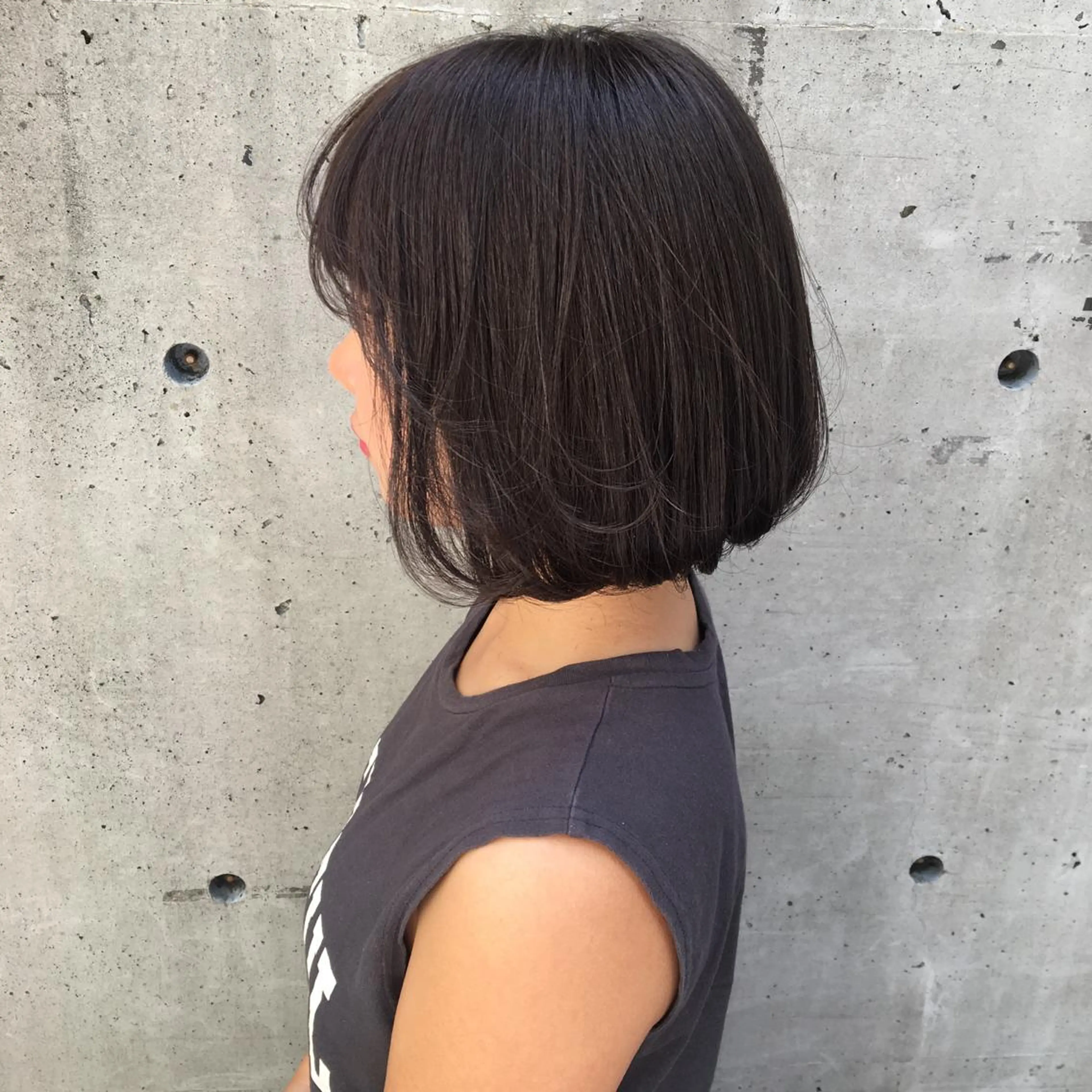 ショート カラー 前下がりボブ ブラウンカラー マロンブラウン ボブ emme MIHO♡のヘアスタイル