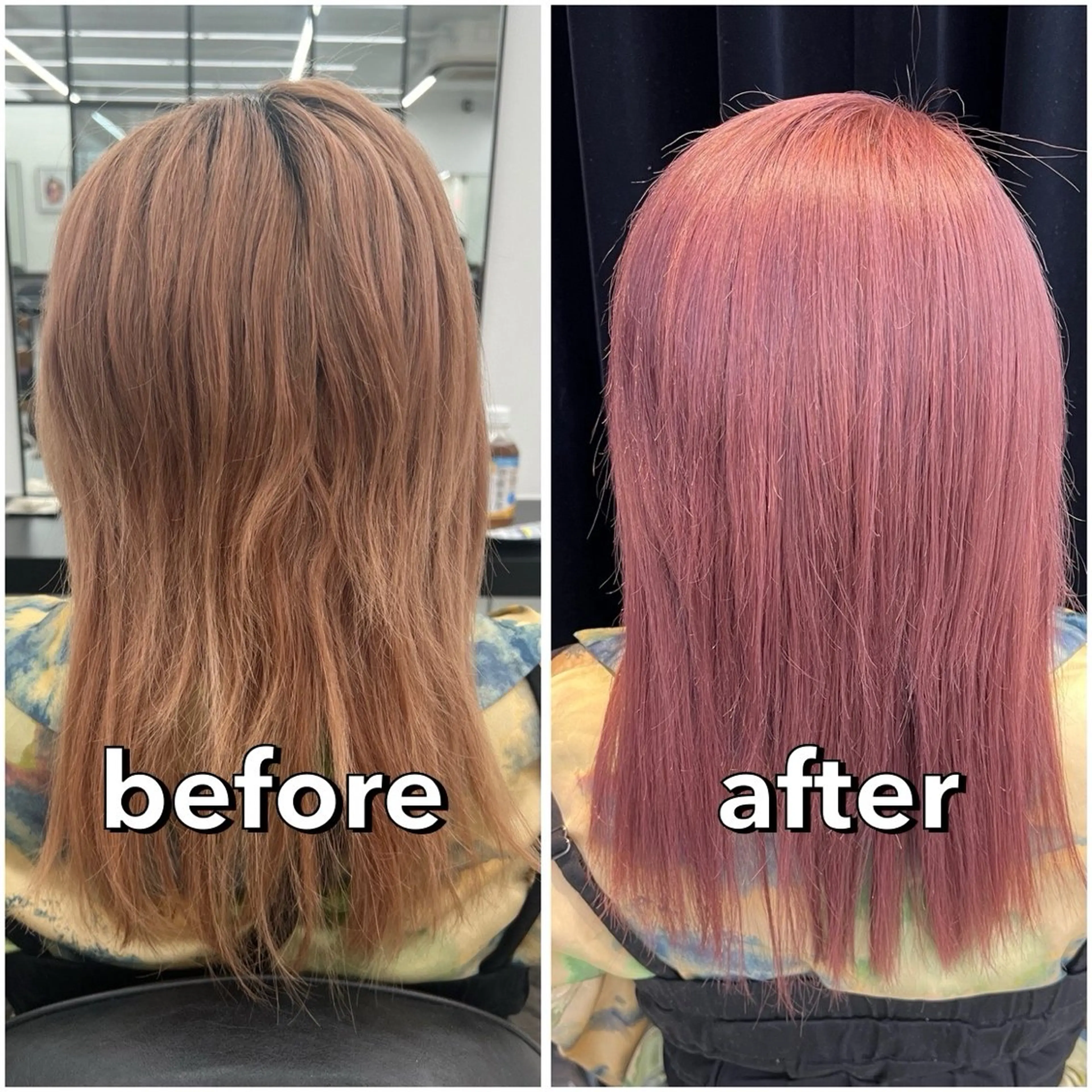 ミディアム カラー ブリーチ ラベンダーカラー ラベンダーピンク ピンクカラー ヘアカラー トリートメント あすか JILLSTUDIOのヘアスタイル