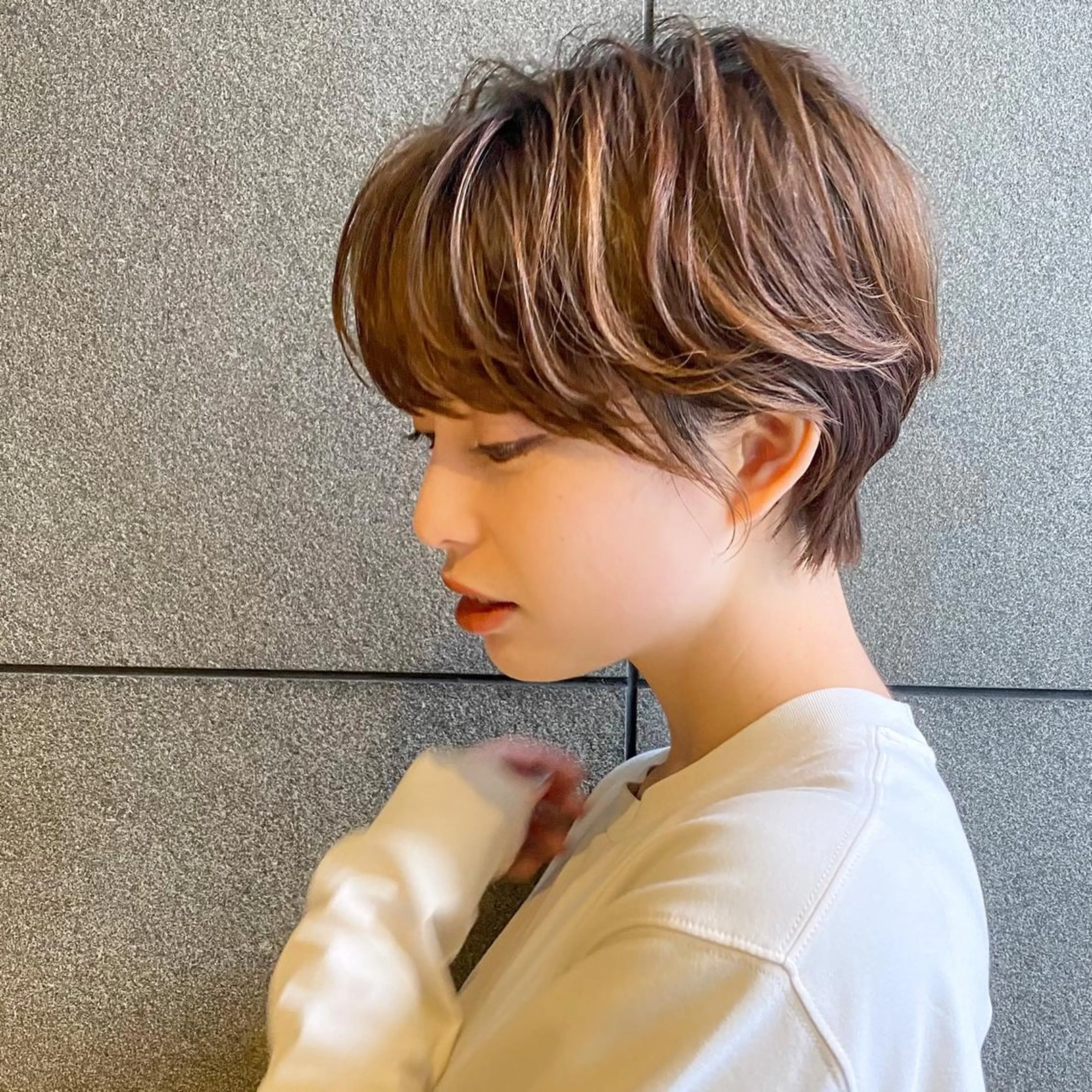 ショート カラー パーマ ヘアアレンジ 口コミ高評価👍✨ フチタミサオ🦋のヘアスタイル