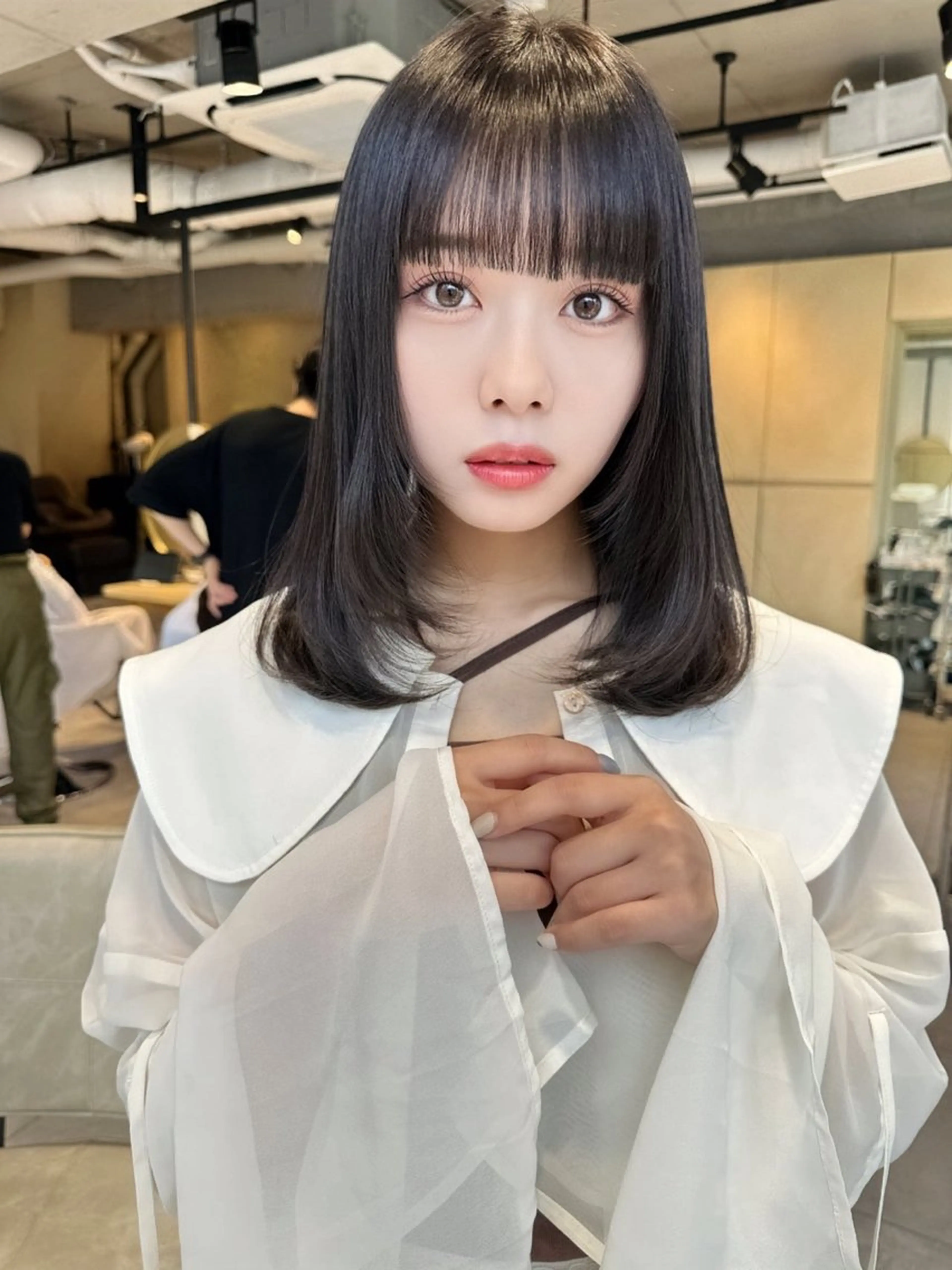 ✨割れやすい前髪に✨前髪縮毛矯正の写真