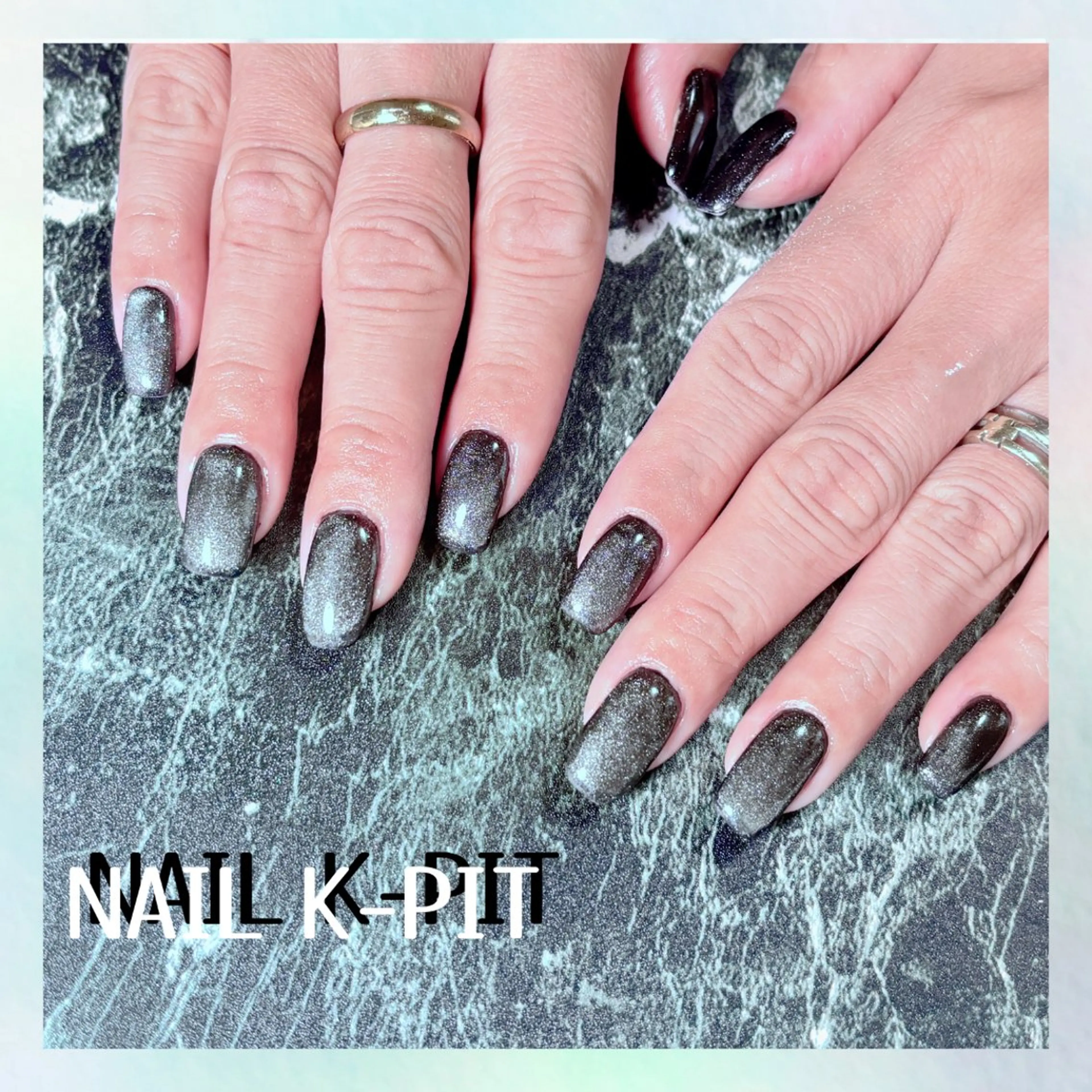 ネイル キラキラネイル マグネットネイル ハンドネイル NAIL K-PIT ネイル ケーピットのネイルデザイン