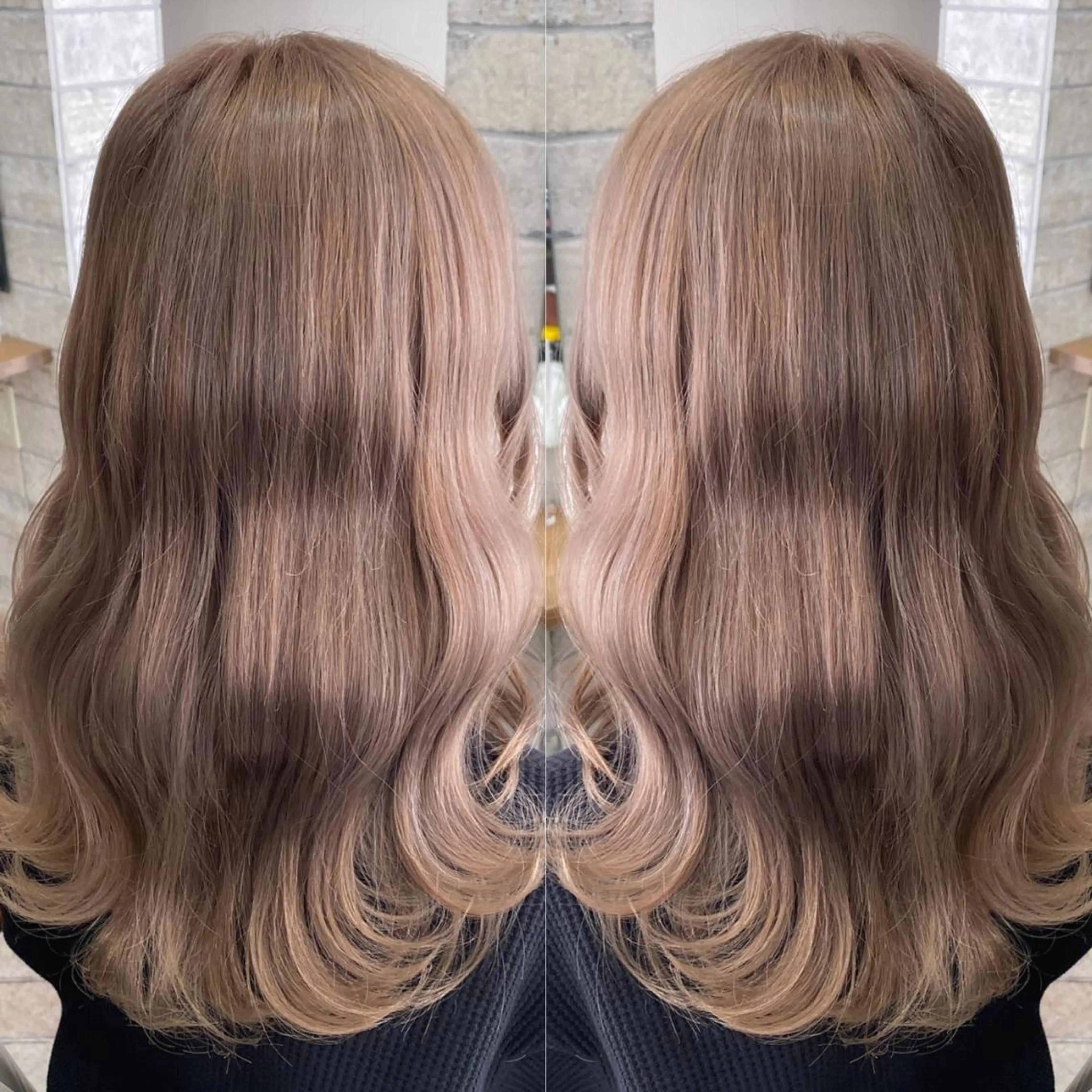 ロング カラー パーマ ヘアアレンジ メンズ キッズ ネイル マツエク・マツパ ヘアカラー ハイライト、レイヤー カット/西梅田/中西のヘアスタイル
