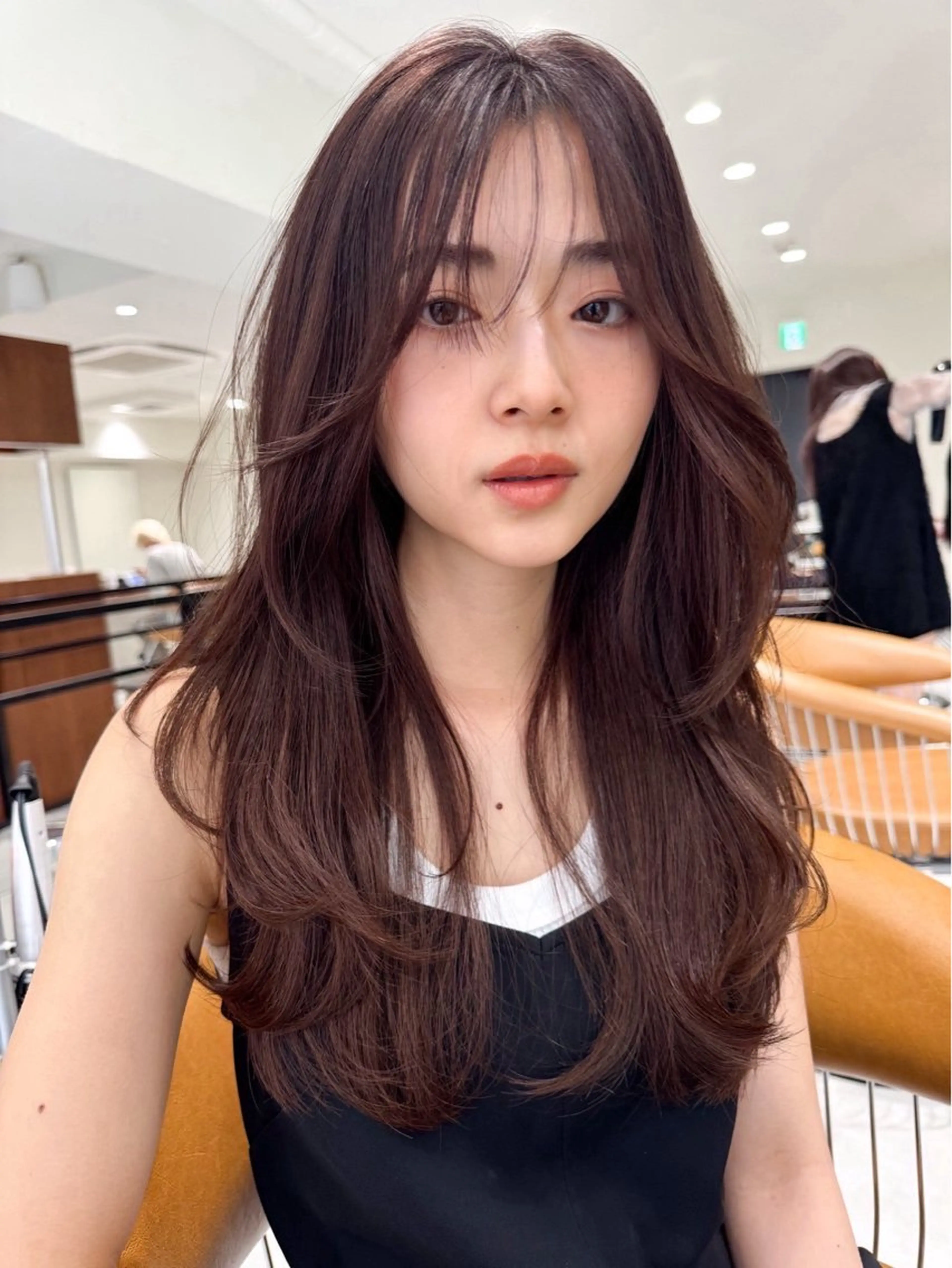 セミロング カラー 韓国風/艶カラー/ 透明感/水野啓太のヘアスタイル