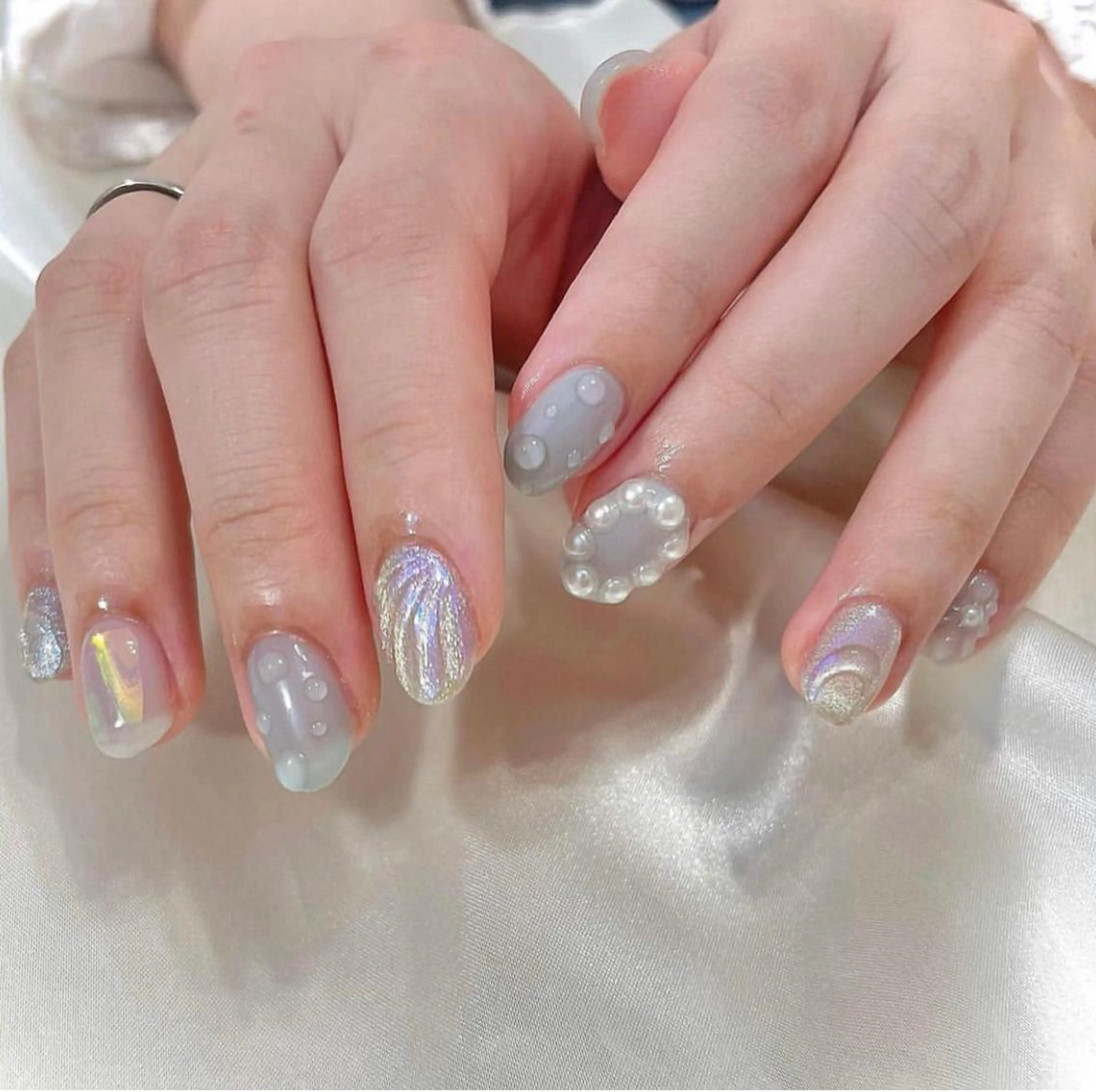 ネイル ミルフィーユ /Tomoeのネイルデザイン