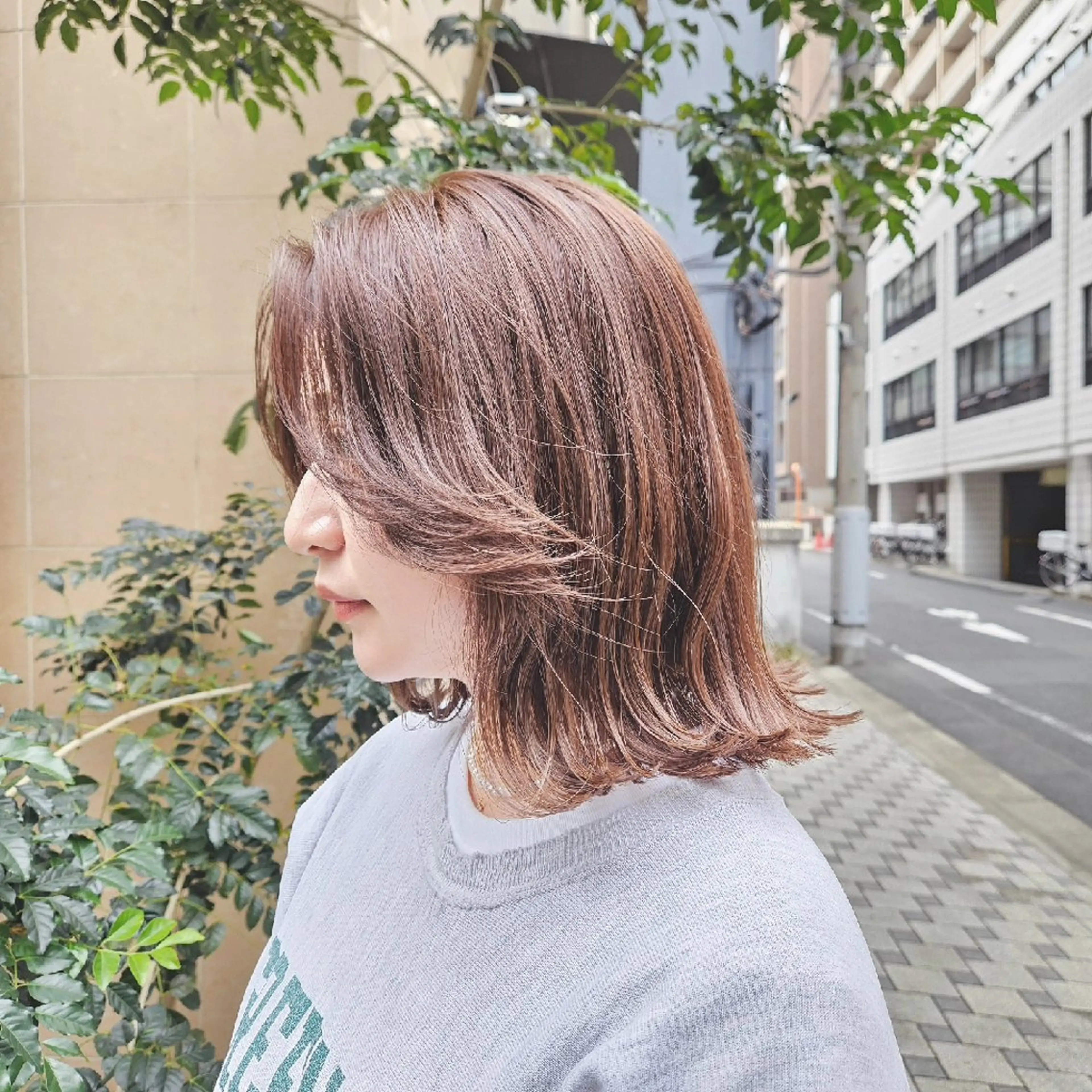 ミディアム ボブ 内藤 旭のヘアスタイル
