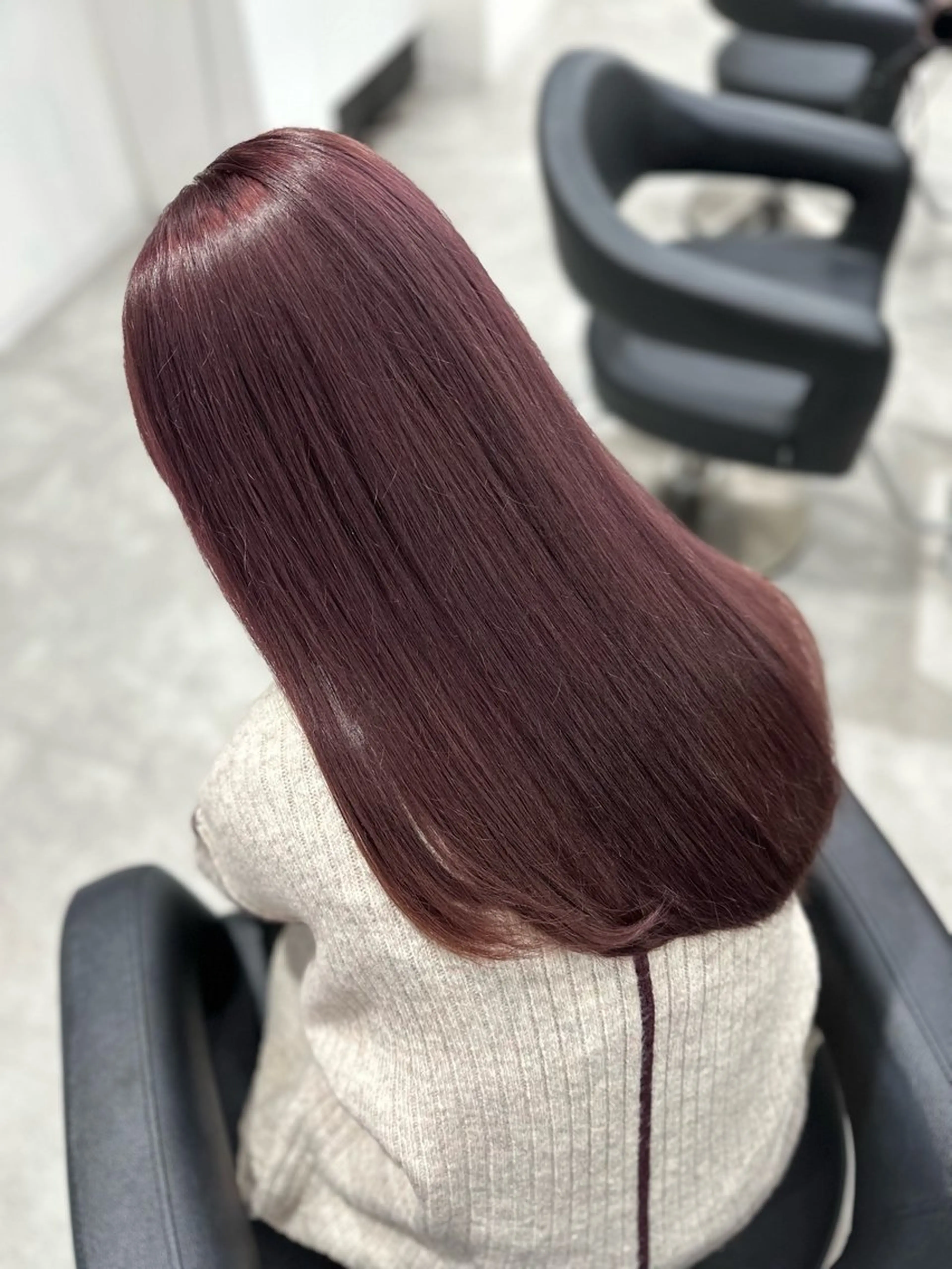 ロング カラー ヘアカラー トリートメント 🍒ワイン系 ウルフカット🍒拓未のヘアスタイル