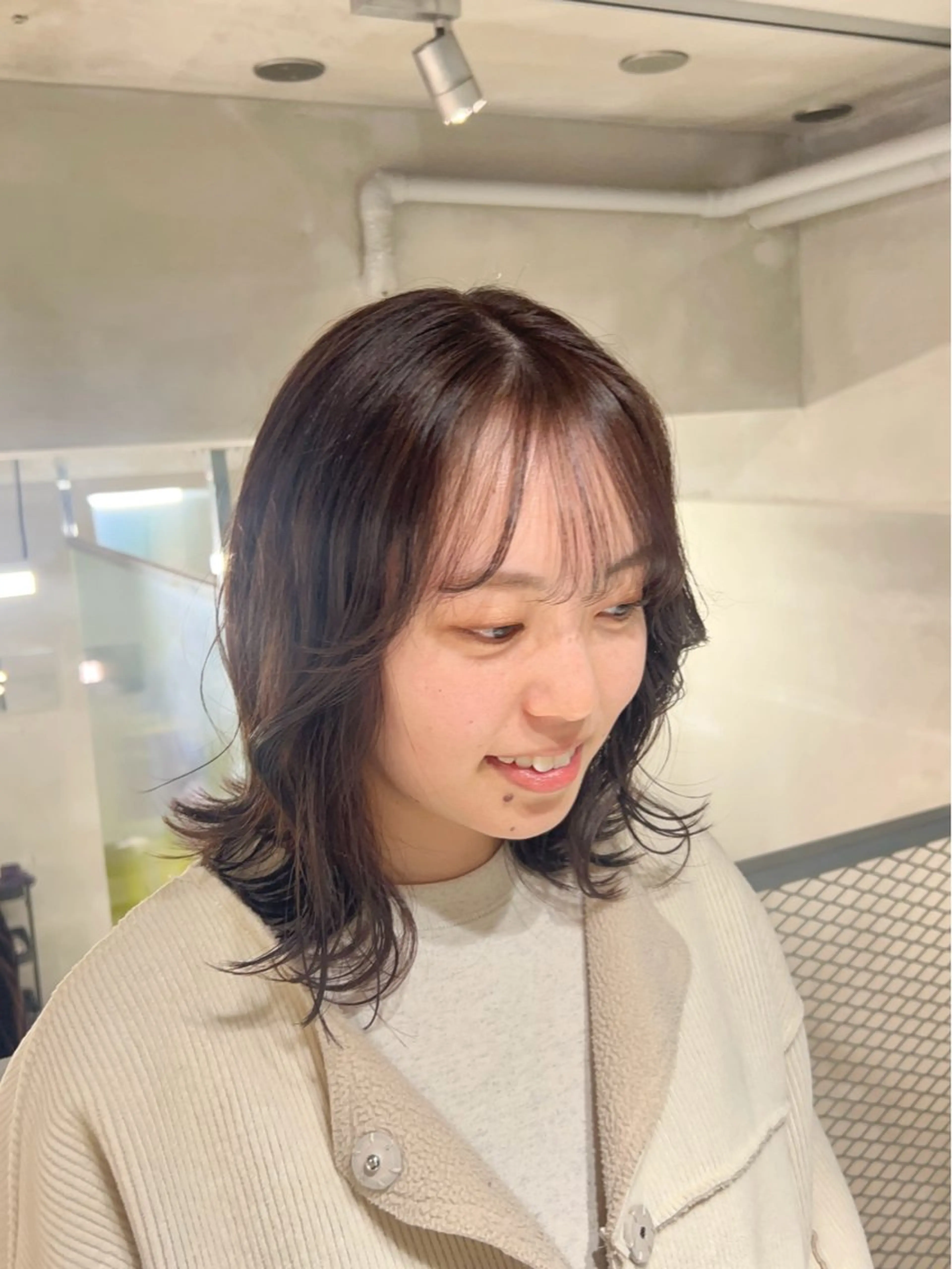 カラー グレージュ ヘアカラー くすみカラー ボブ / SEINAᯓ★のヘアスタイル