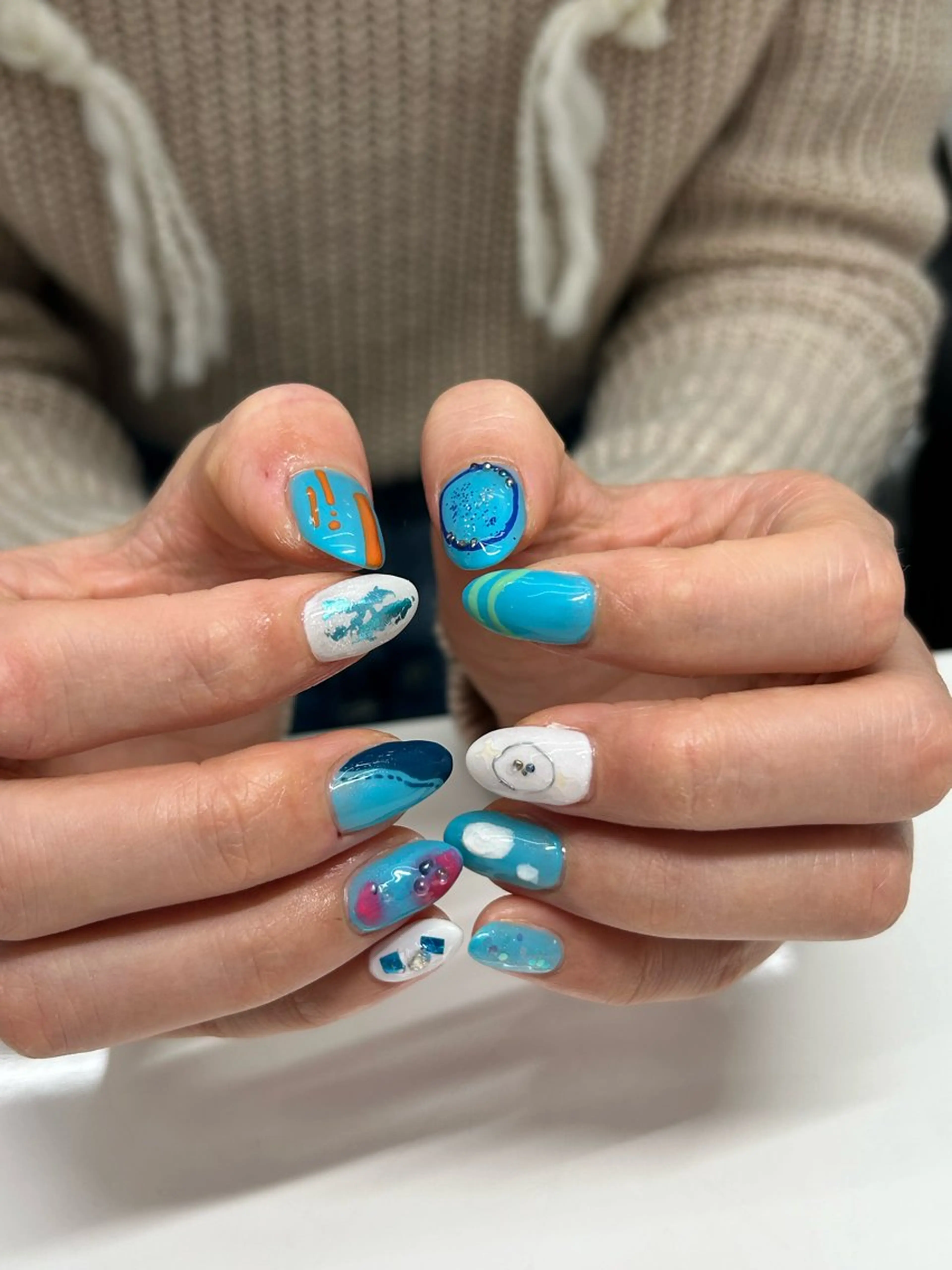 ネイル ハンドネイル プライベートネイルサロンone nail所属・one nail 【カラフル/個性派】のネイルデザイン