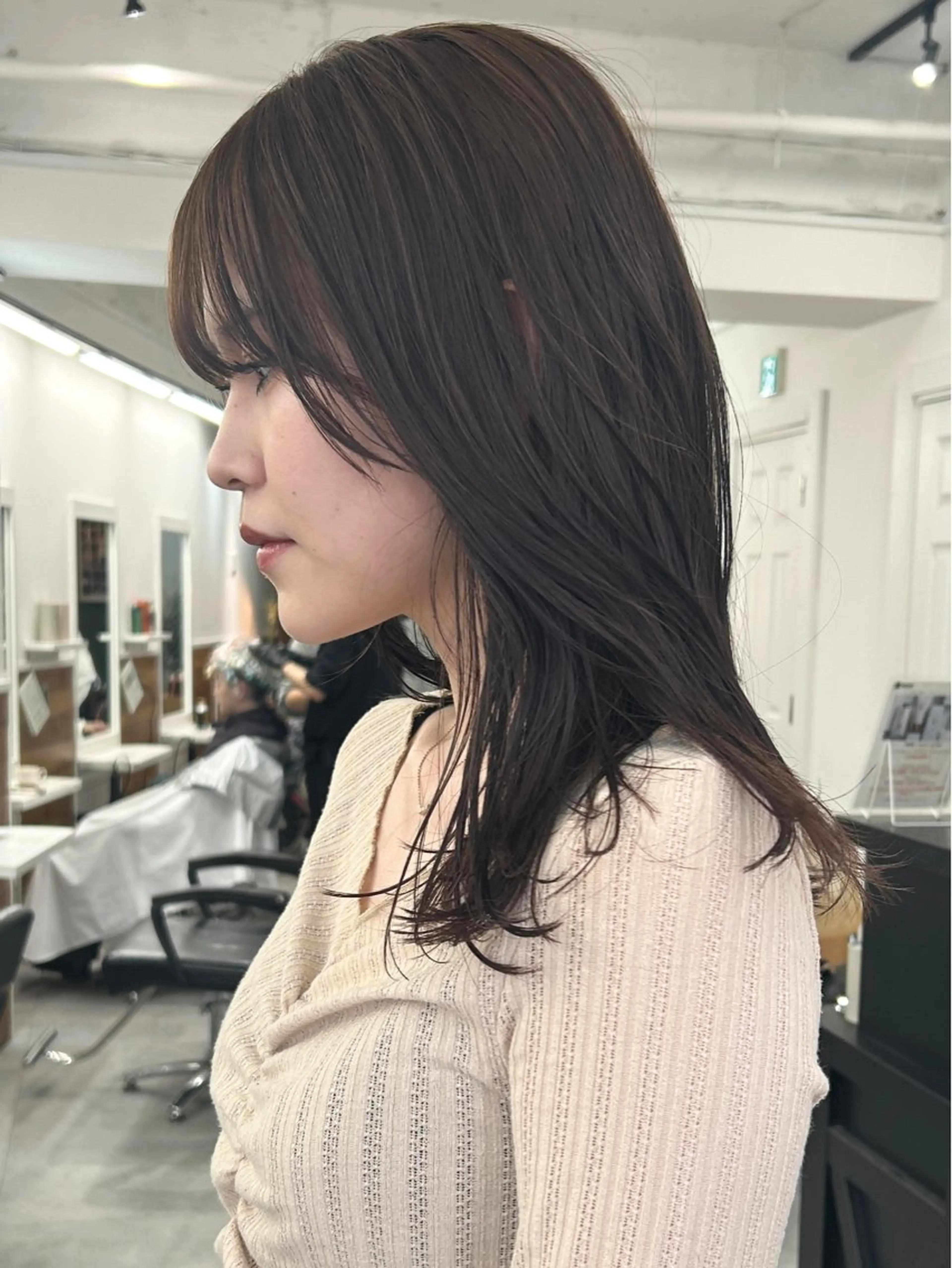 ロング カラー カット ヘアカラー トリートメント レイヤーボブ/ 艶カラー/サナ🌼のヘアスタイル