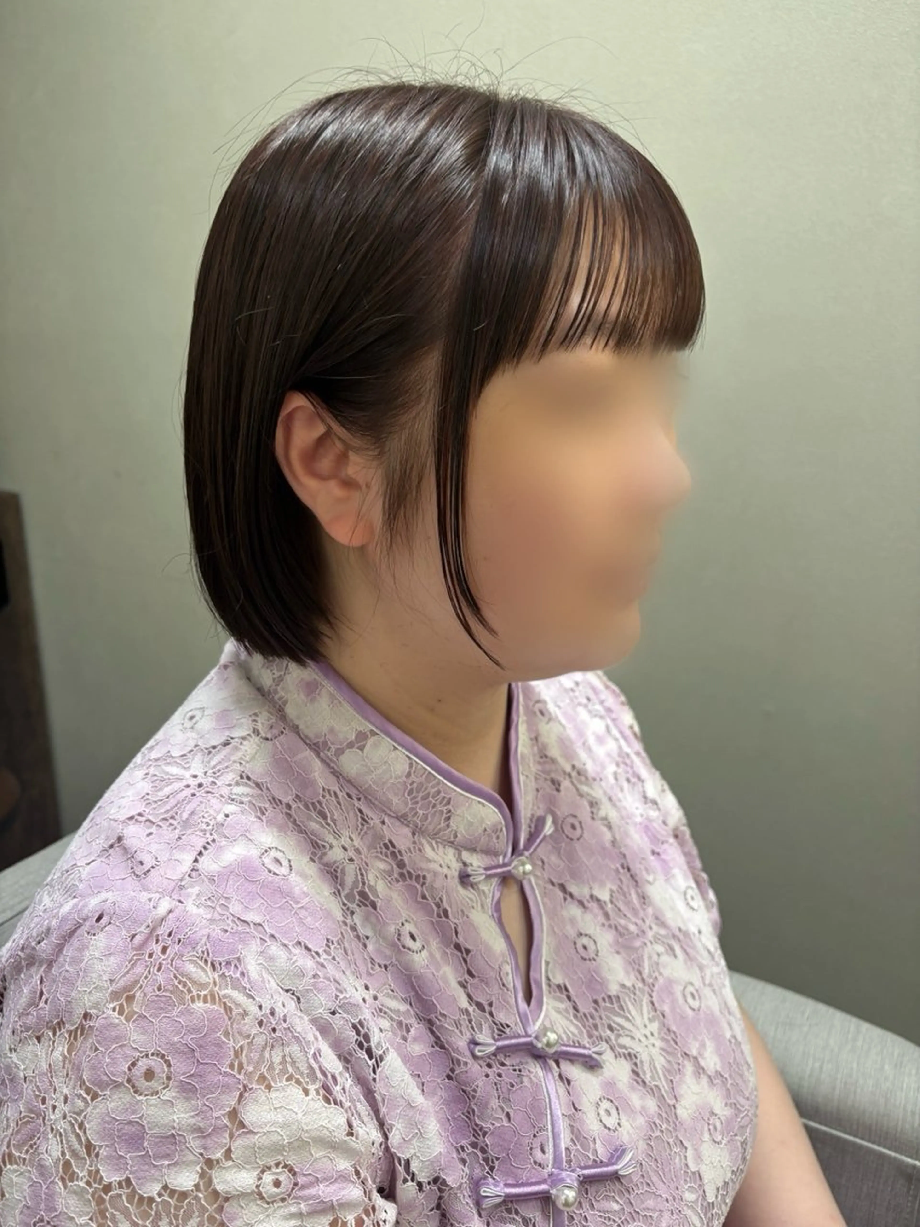 ショート ボブ カット ヘアカラー トリートメント 髪質改善カラー&TR 縮毛矯正/弱酸性矯正のヘアスタイル