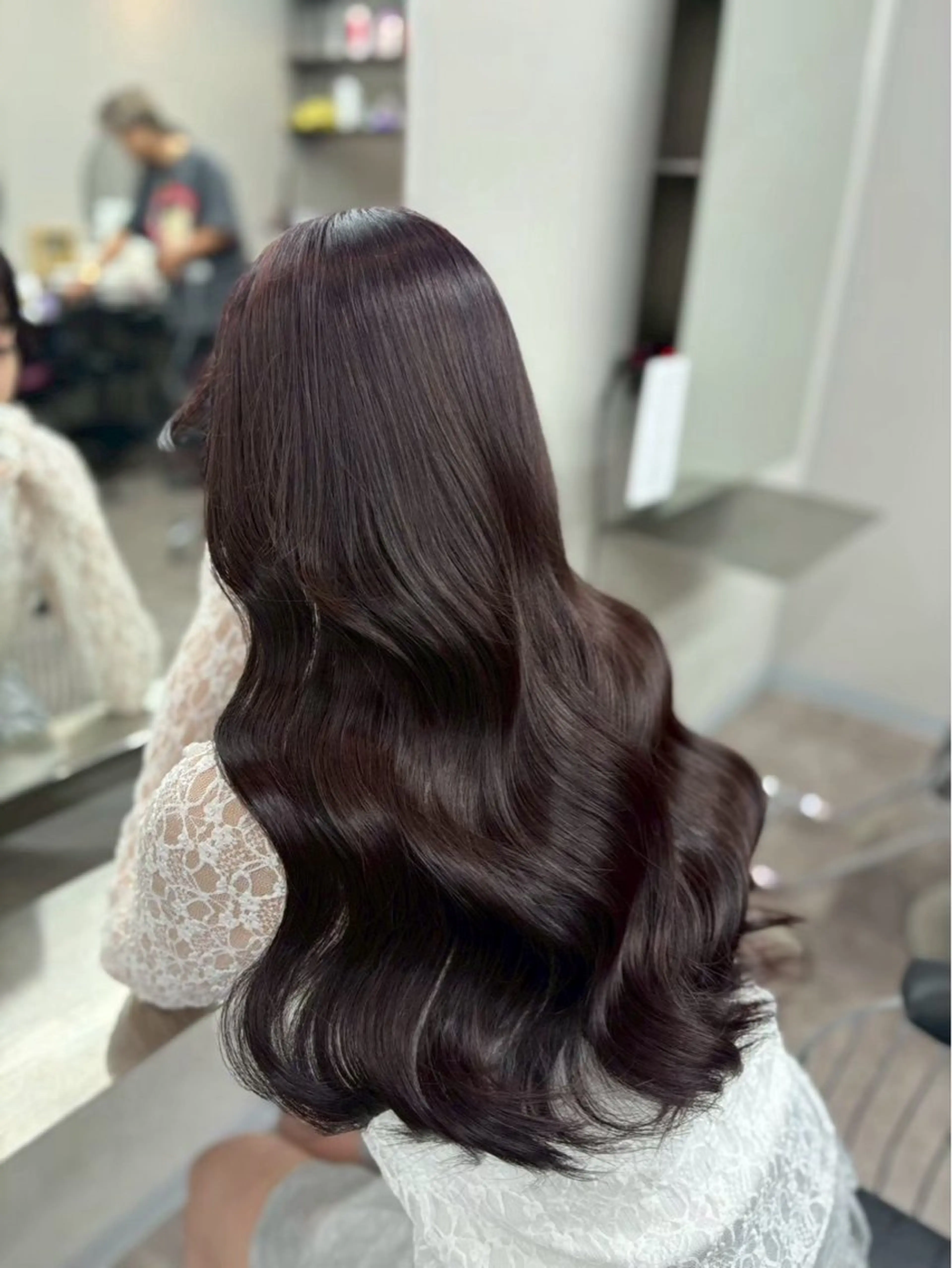 ロング カラー 透明感カラー モッズヘア越谷西口店所属・市森 心寧のヘアスタイル