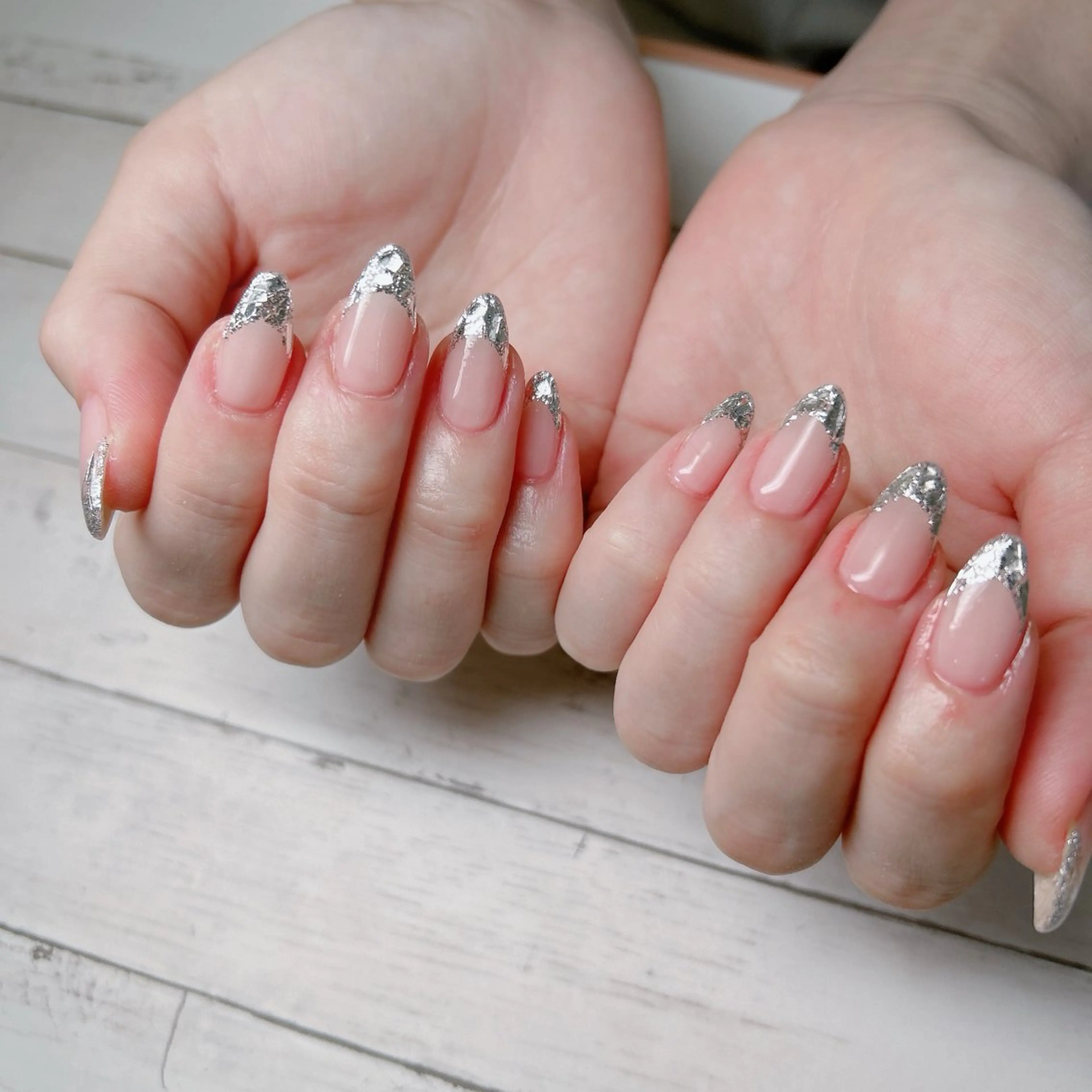 ネイル フレンチネイル ガラスフレンチ Nail salon  Stella所属・Nail salon Stellaのネイルデザイン