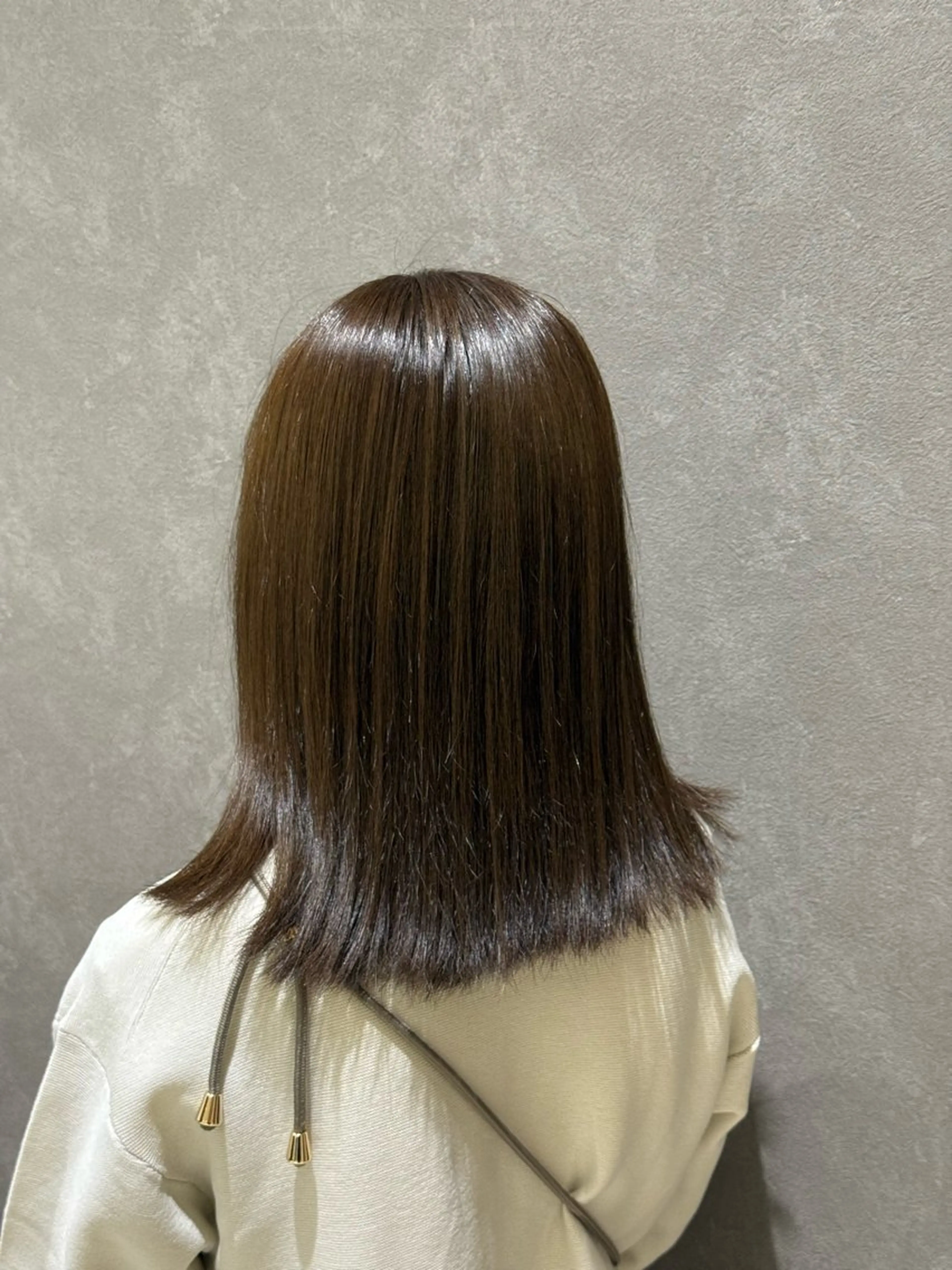 セミロング カラー ヘアカラー 髪質改善カラー ゆづきのヘアスタイル