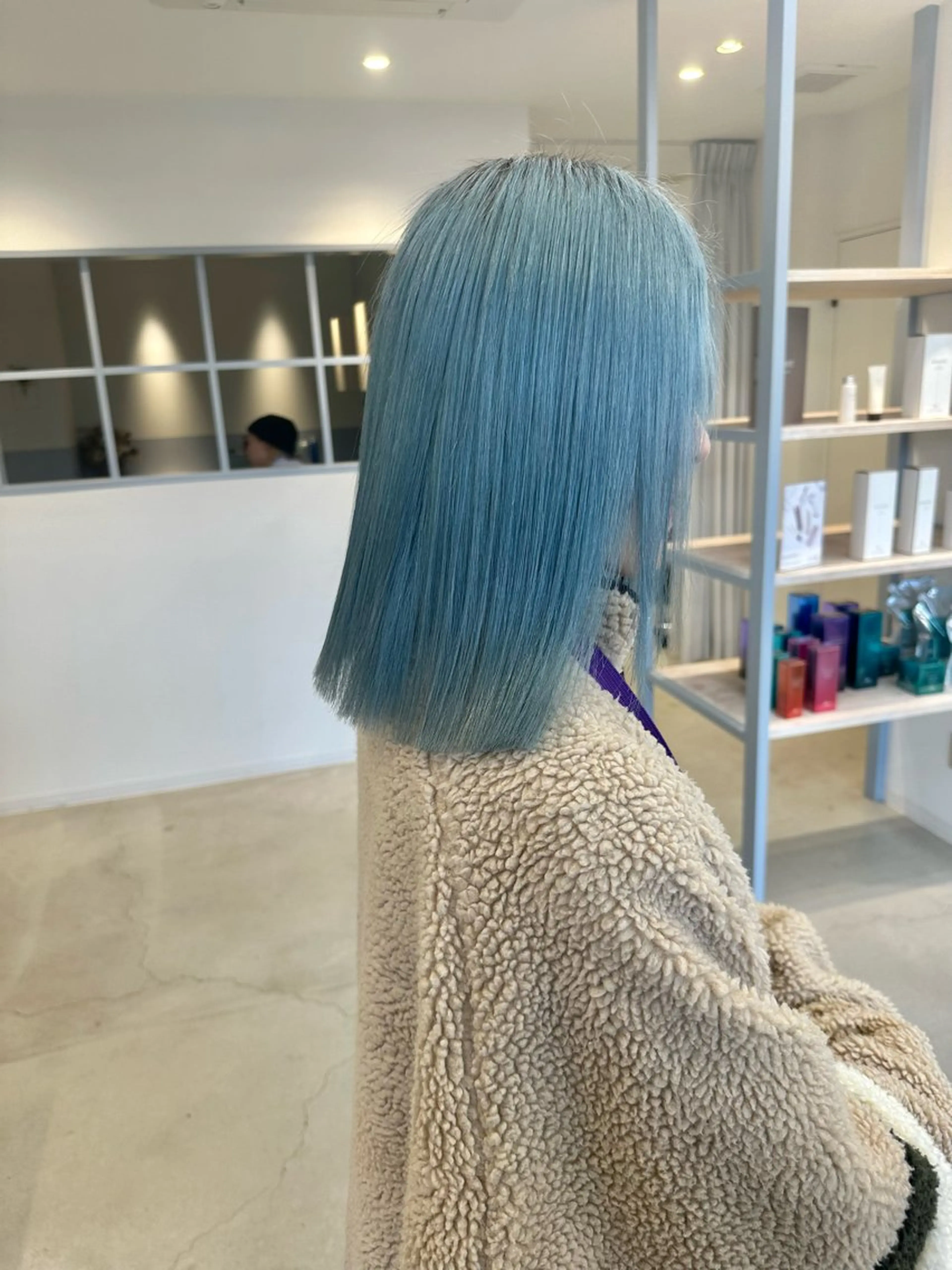 カラー バレイヤージュ ベージュカラー ブリーチ ブロンド ケアブリーチ ゆめ/ カラーモデル募集中のヘアスタイル