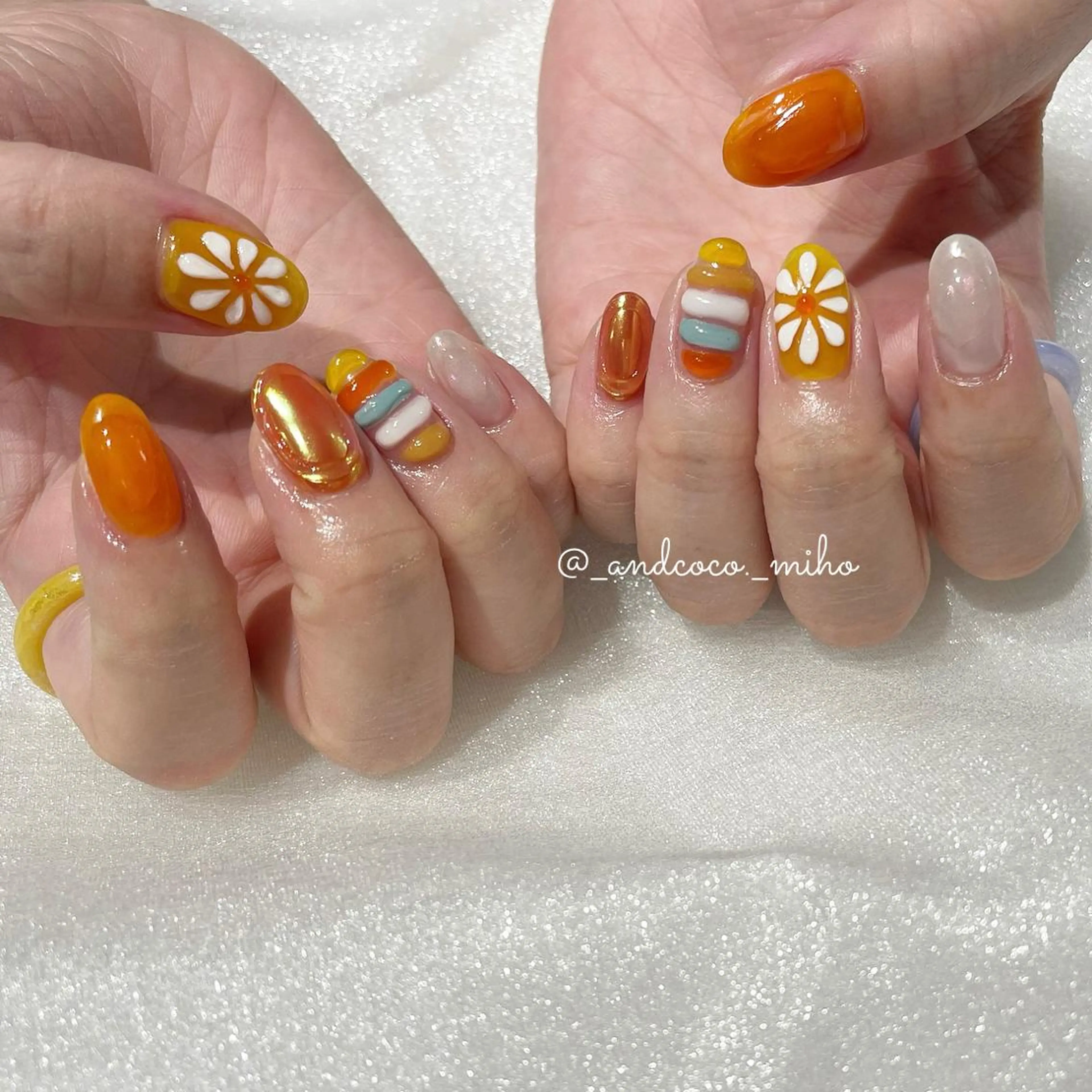 ネイル ハンドネイル And  & coco. eyelash & nail所属・Nailist〻 mihoのネイルデザイン