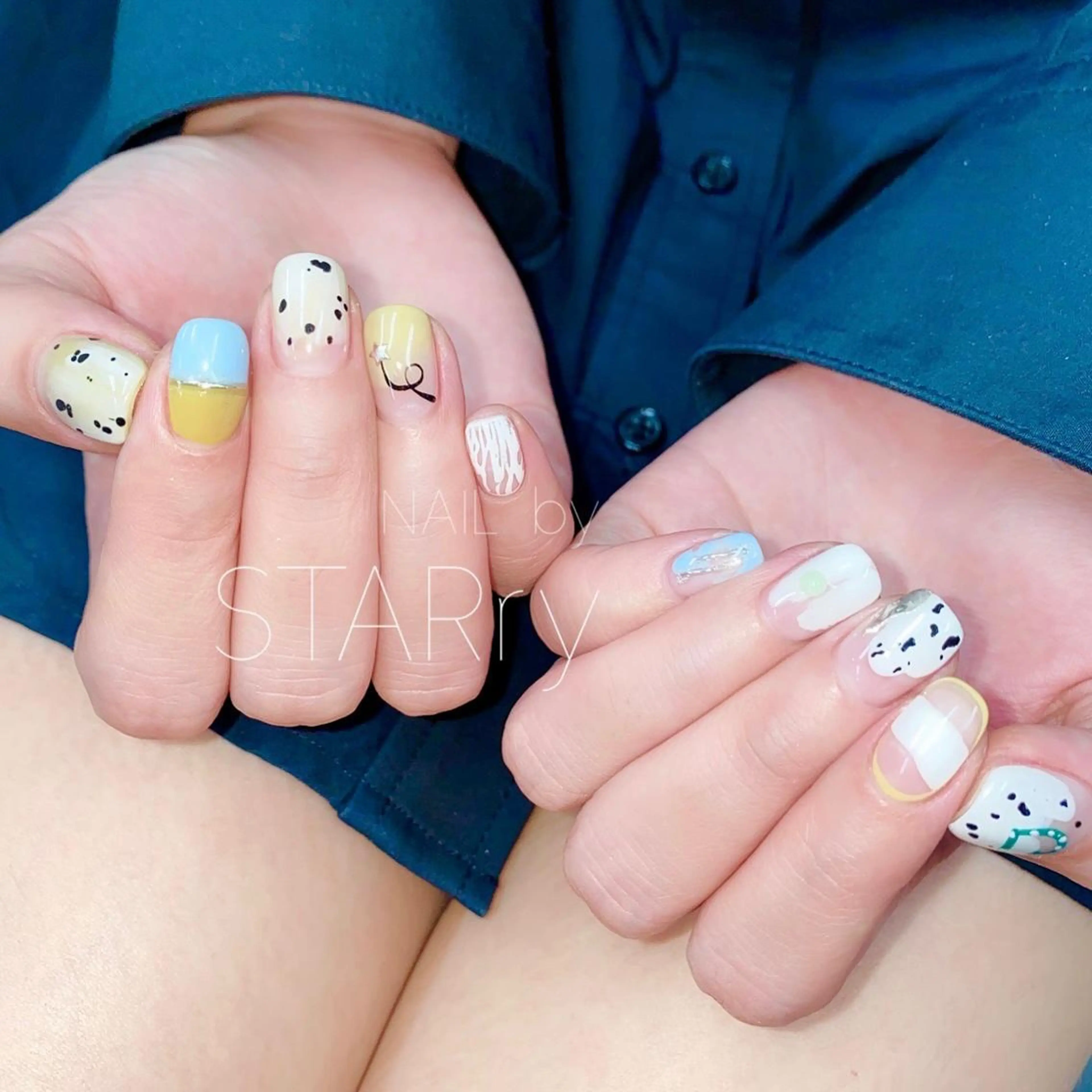 ネイル アートネイル ジェルネイル ニュアンスネイル パラジェル シンプルネイル NAIL by STARry 川口のネイルデザイン