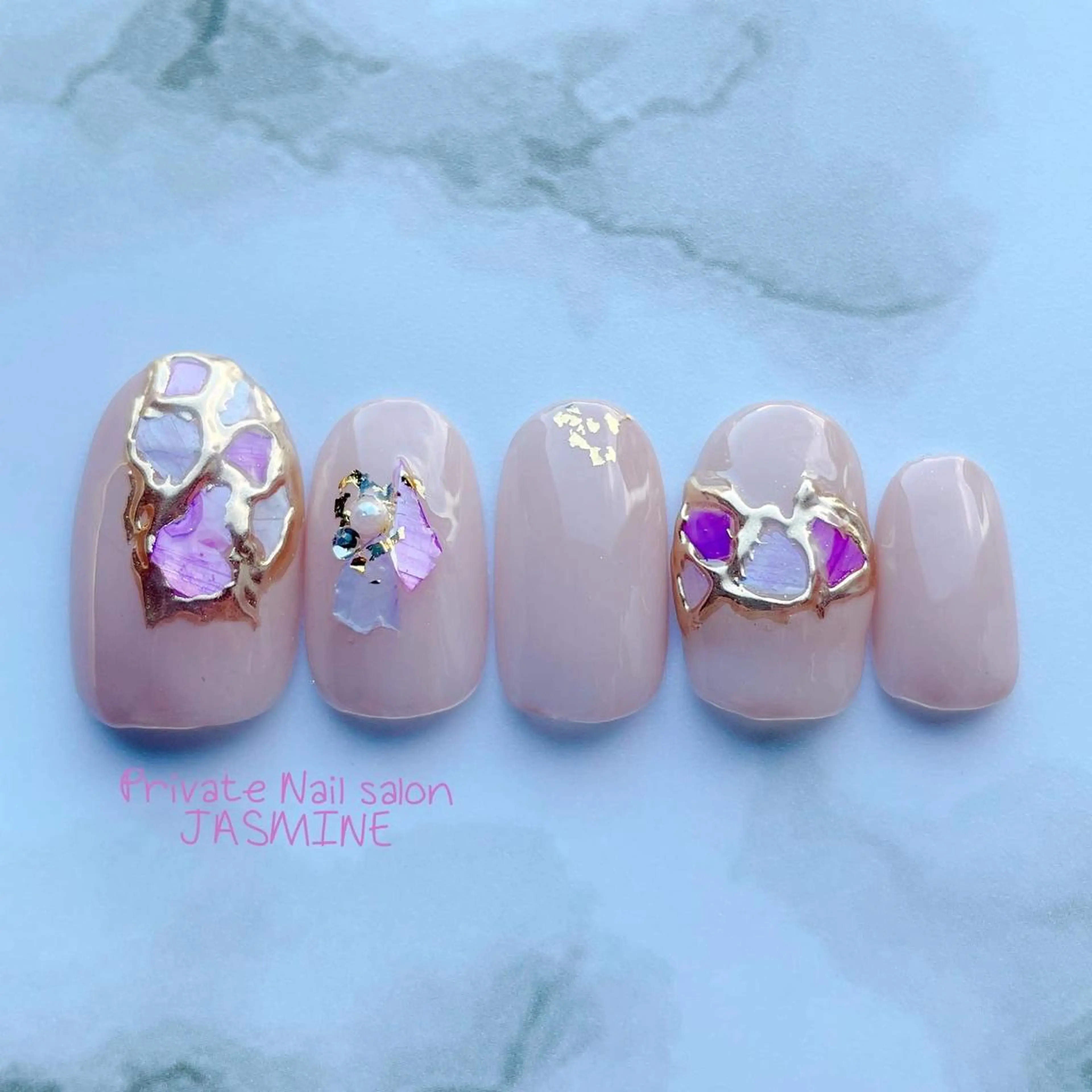 ネイル ミラーネイル ハンドネイル Nail salon JASMINEのネイルデザイン