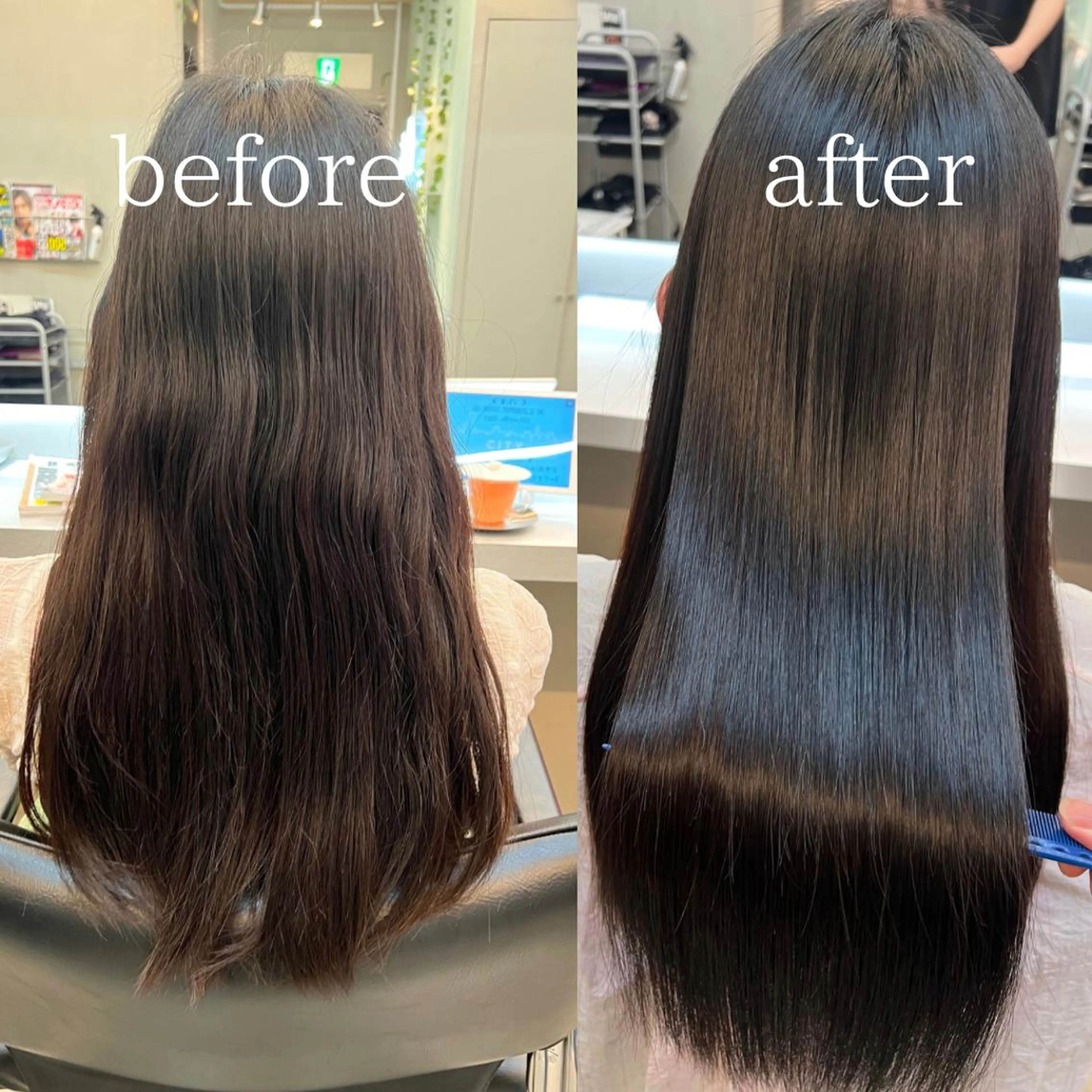 ロング 乾かすだけでサラ艶に /髪質改善西村涼太のヘアスタイル
