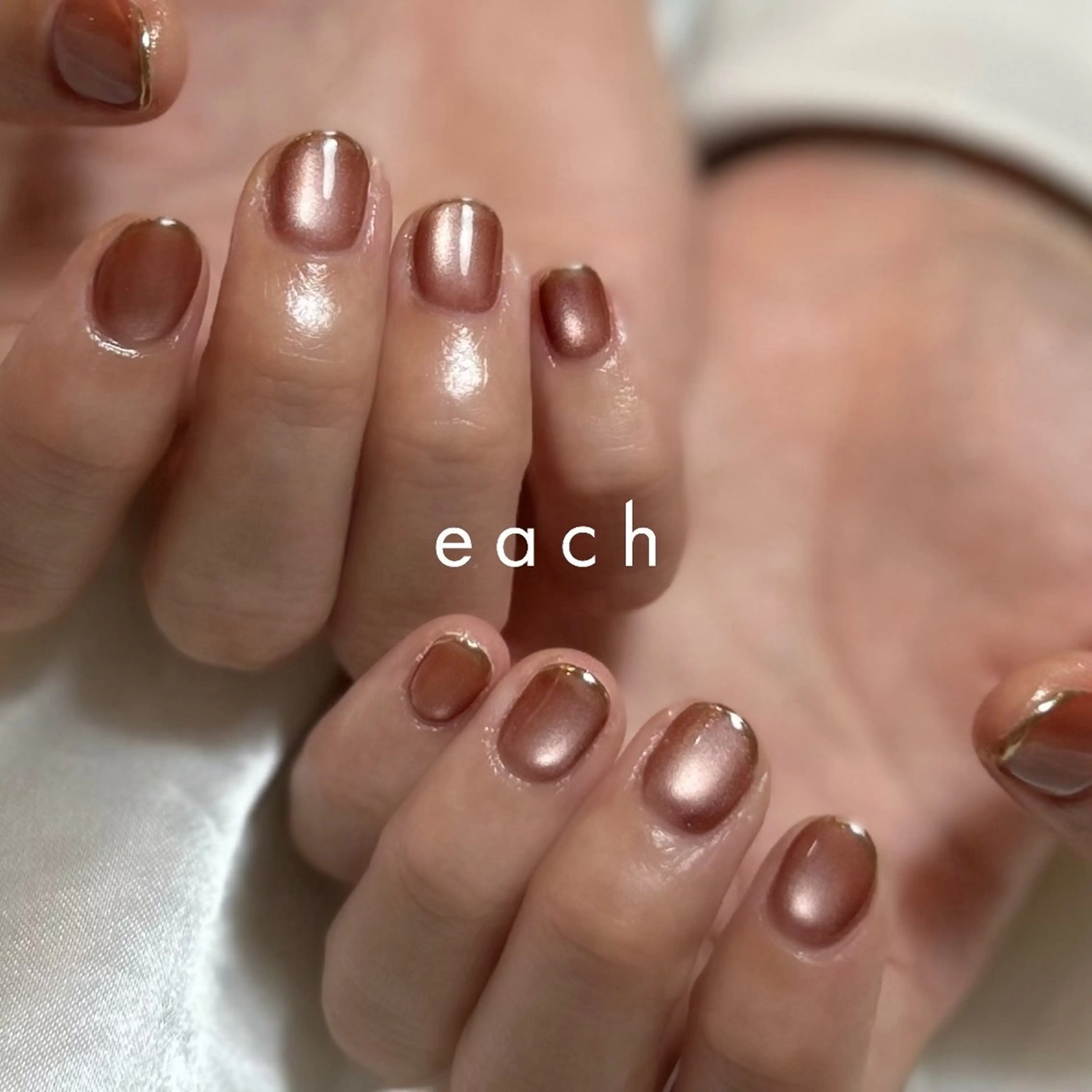 ネイル マグネットネイル 𝒆𝒂𝒄𝒉 kanako 🕊のネイルデザイン