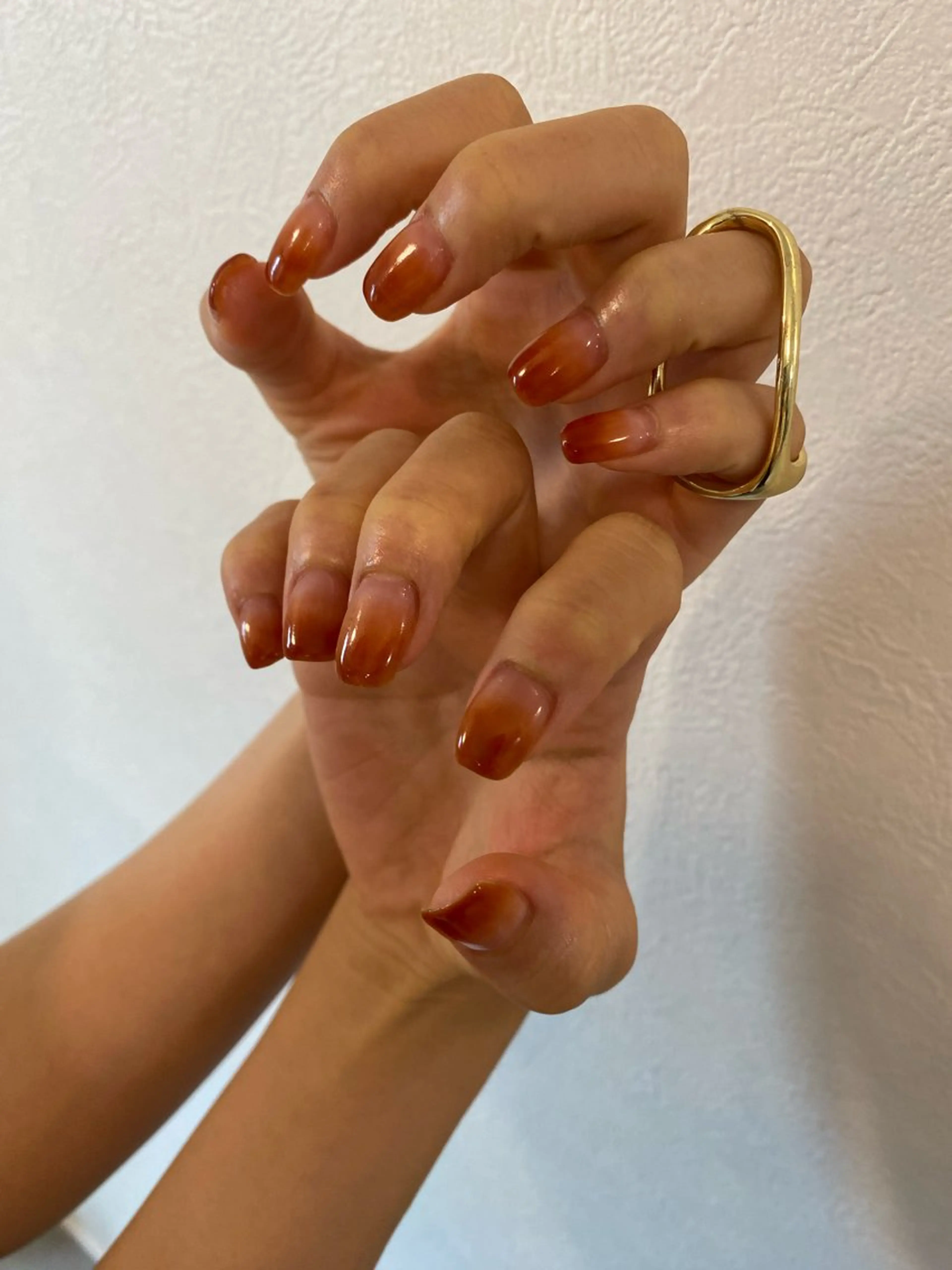ネイル クリアネイル グラデーション ハンドネイル maitani Fumiのネイルデザイン