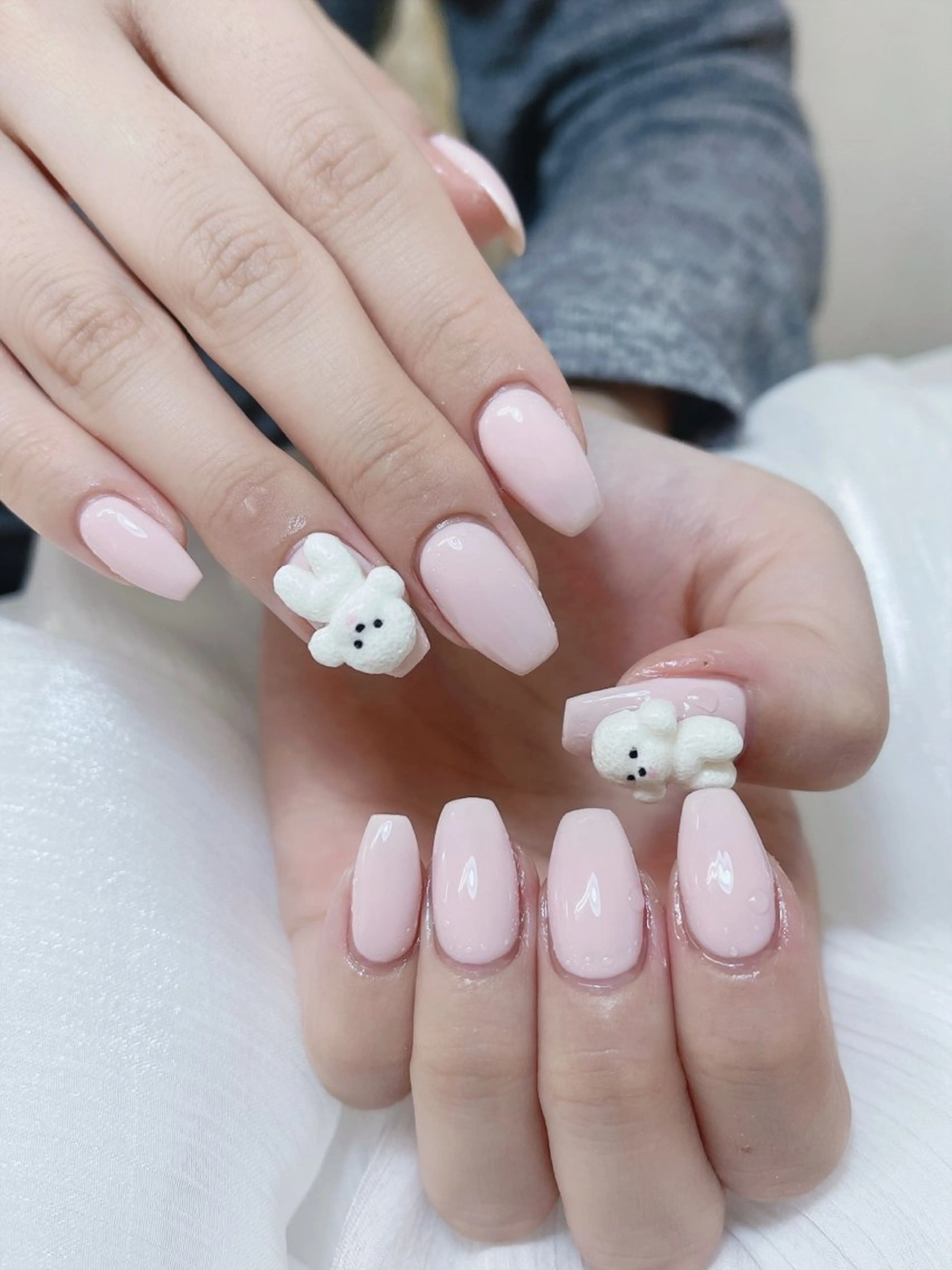 ネイル チークネイル フレンチネイル グラデーション キラキラネイル 韓国ネイル ハンドネイル DUO MI所属・DUO   MI nail salonのネイルデザイン