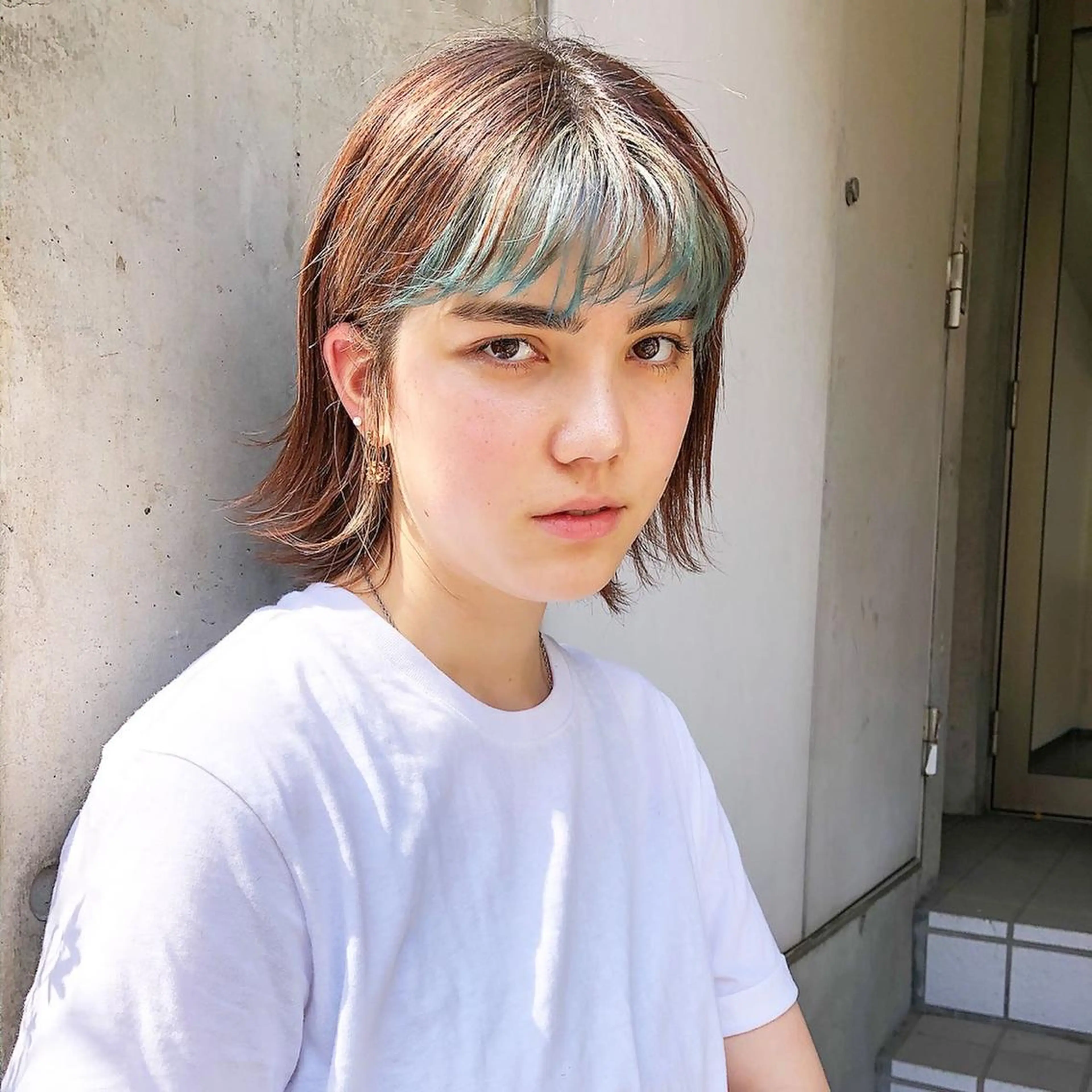 ショート ボブ カット ヘアカラー 河原 亮のヘアスタイル