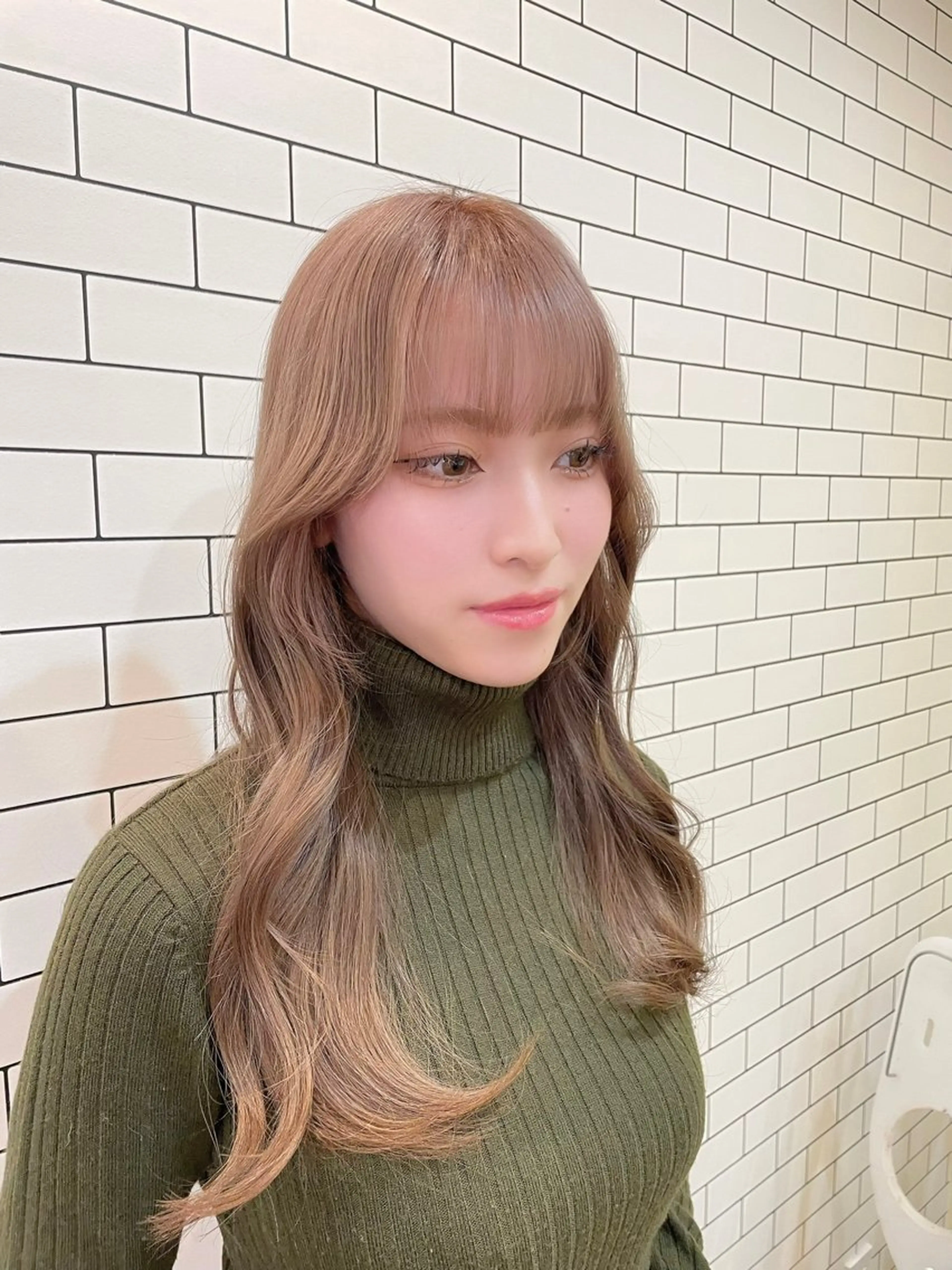 ロング ヘアカラー ﾅﾂﾐ/韓国ヘア/ レイヤーカット🎀のヘアスタイル