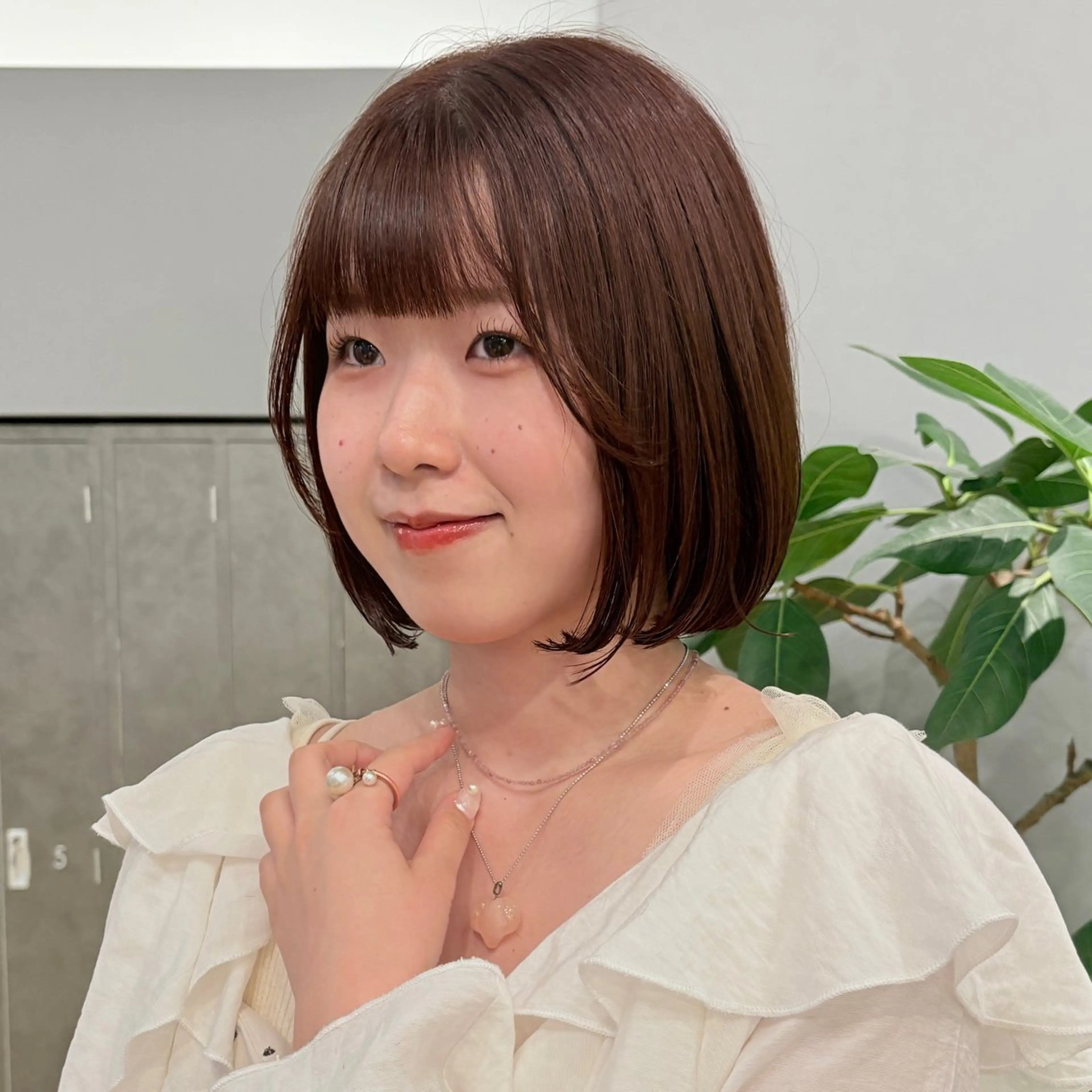 【暖色ボブにさせていただける方限定🩷🍓】メンテナンスカット×イルミナカラー (発色◎艶感◎ダメージ軽減◎)の写真