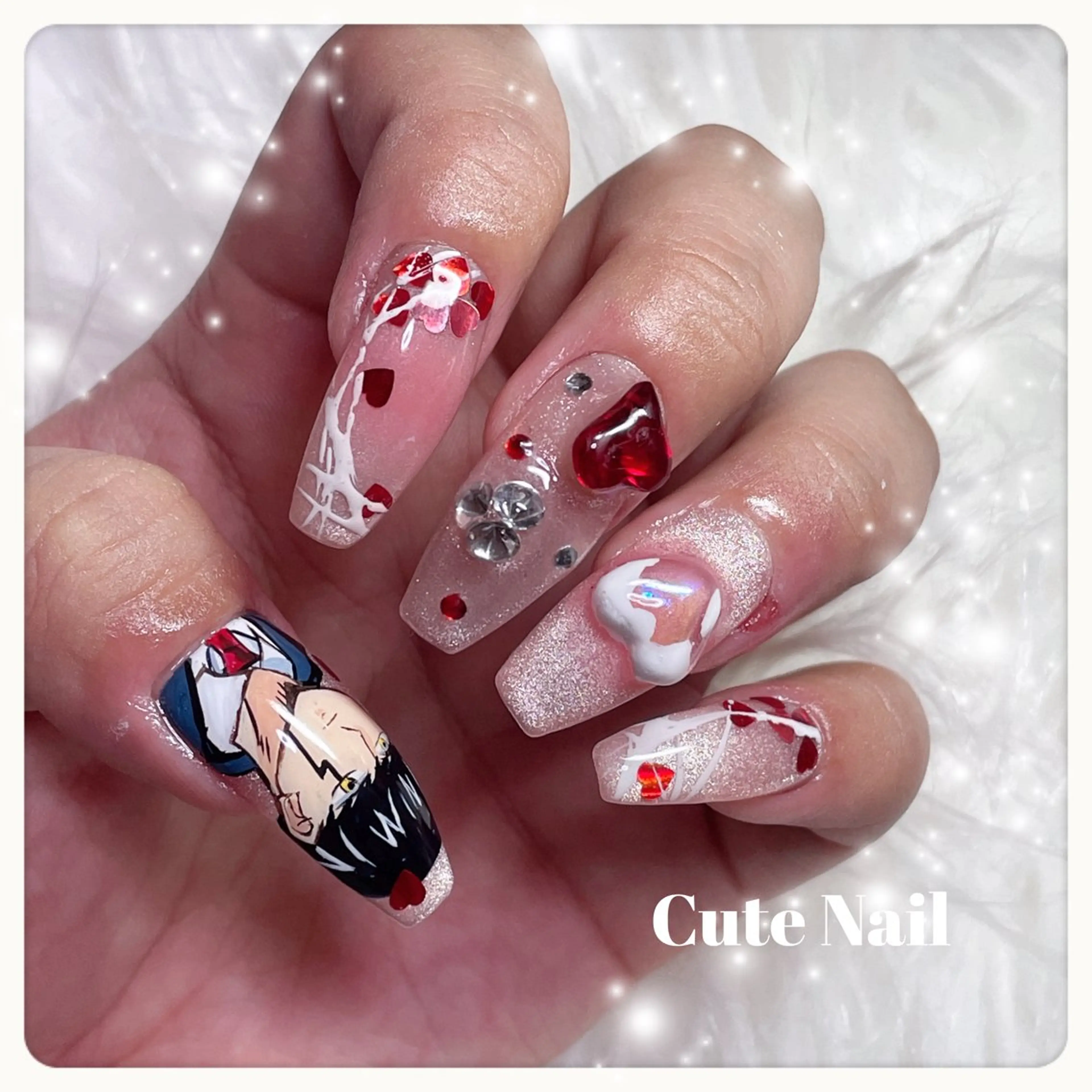 ネイル GO TODAY SHAiRE SALON原宿 Liber所属・️🫧もこ 艶感ネイル🫧のネイルデザイン