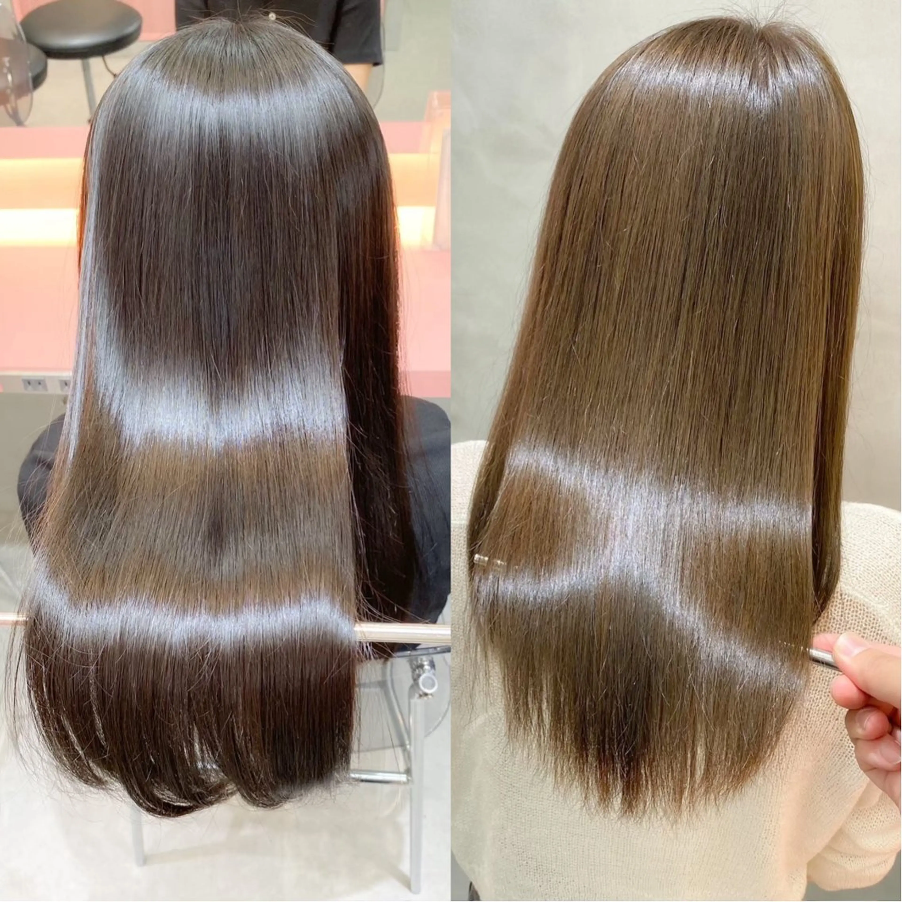 セミロング カラー カット ヘアカラー 縮毛矯正 トリートメント 銀座/韓国レイヤー髪 質改善/RYUのヘアスタイル