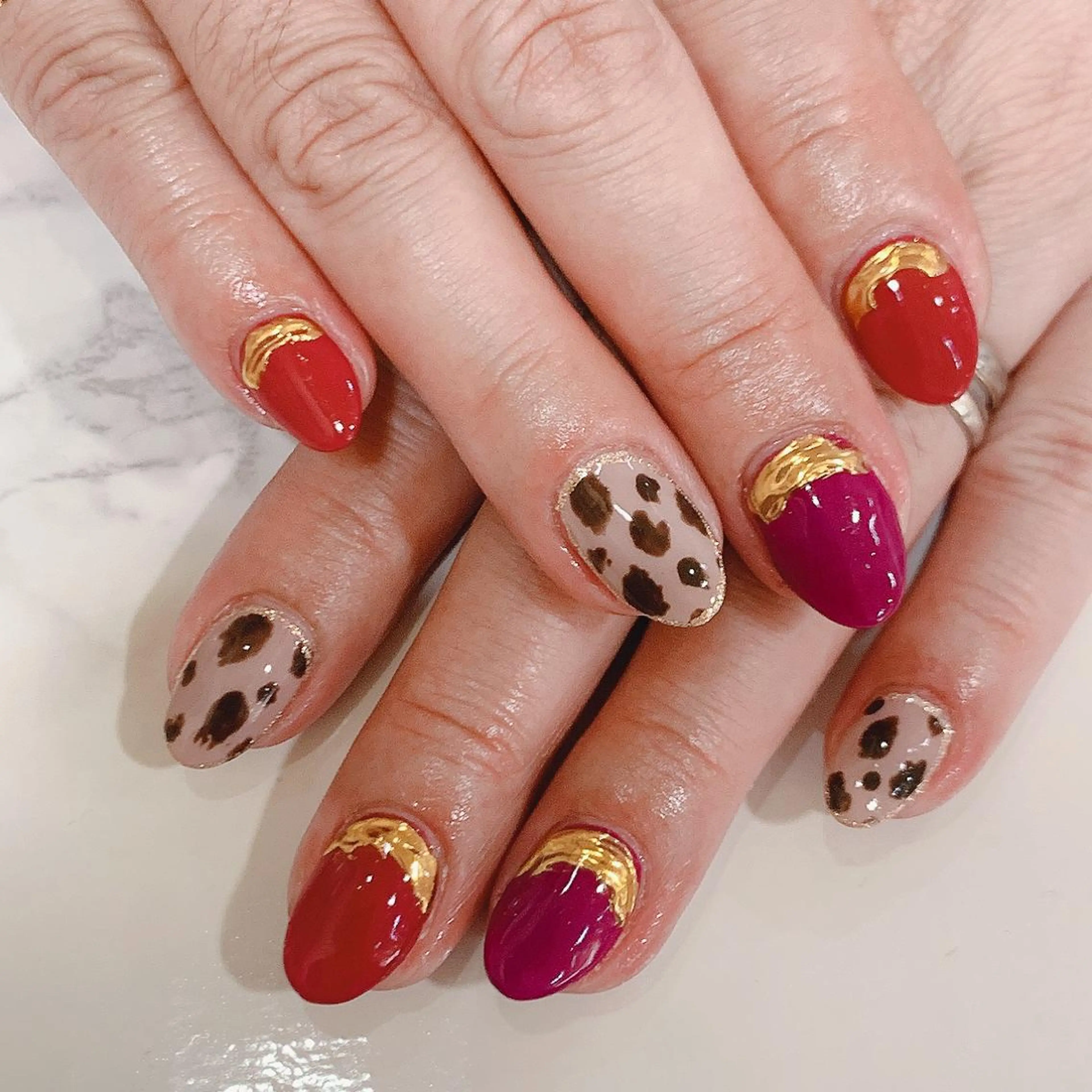 ネイル アニマル柄 高橋 実和子のマツエク・マツパデザイン