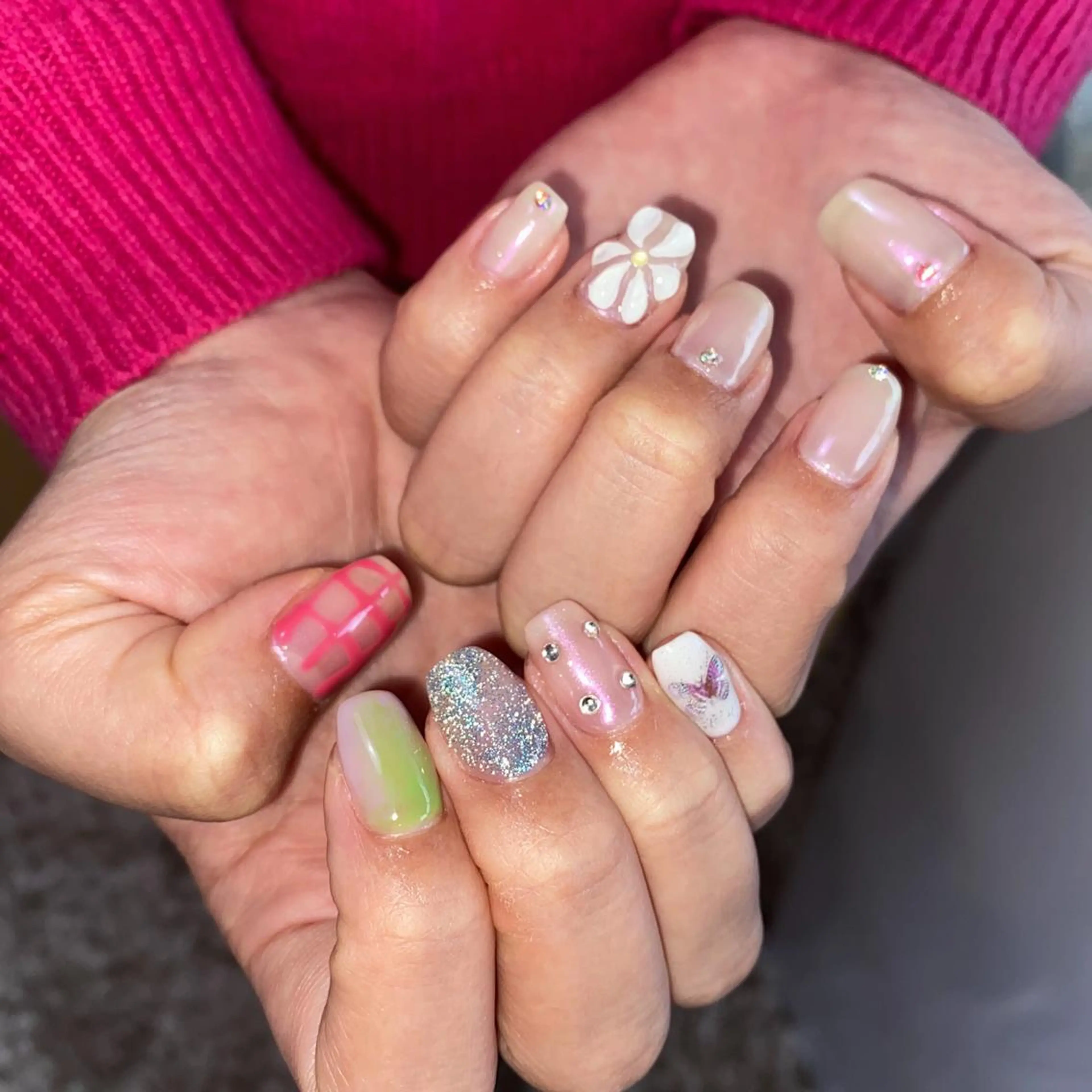 ネイル 春ネイル ハンドネイル lcoco nailのネイルデザイン