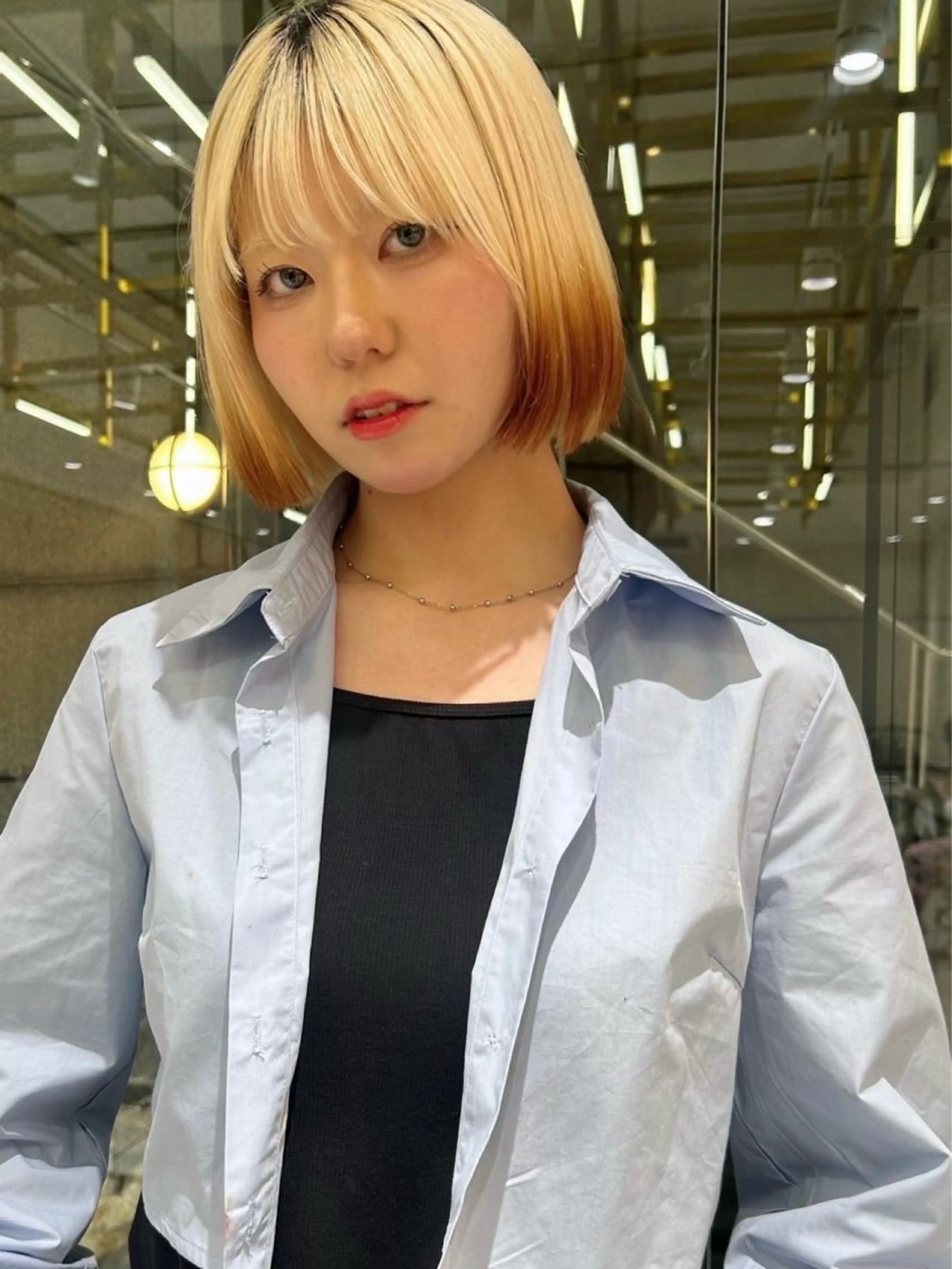 ミディアム カット 🦋sana🦋 🫧透明感カラー🫧のヘアスタイル