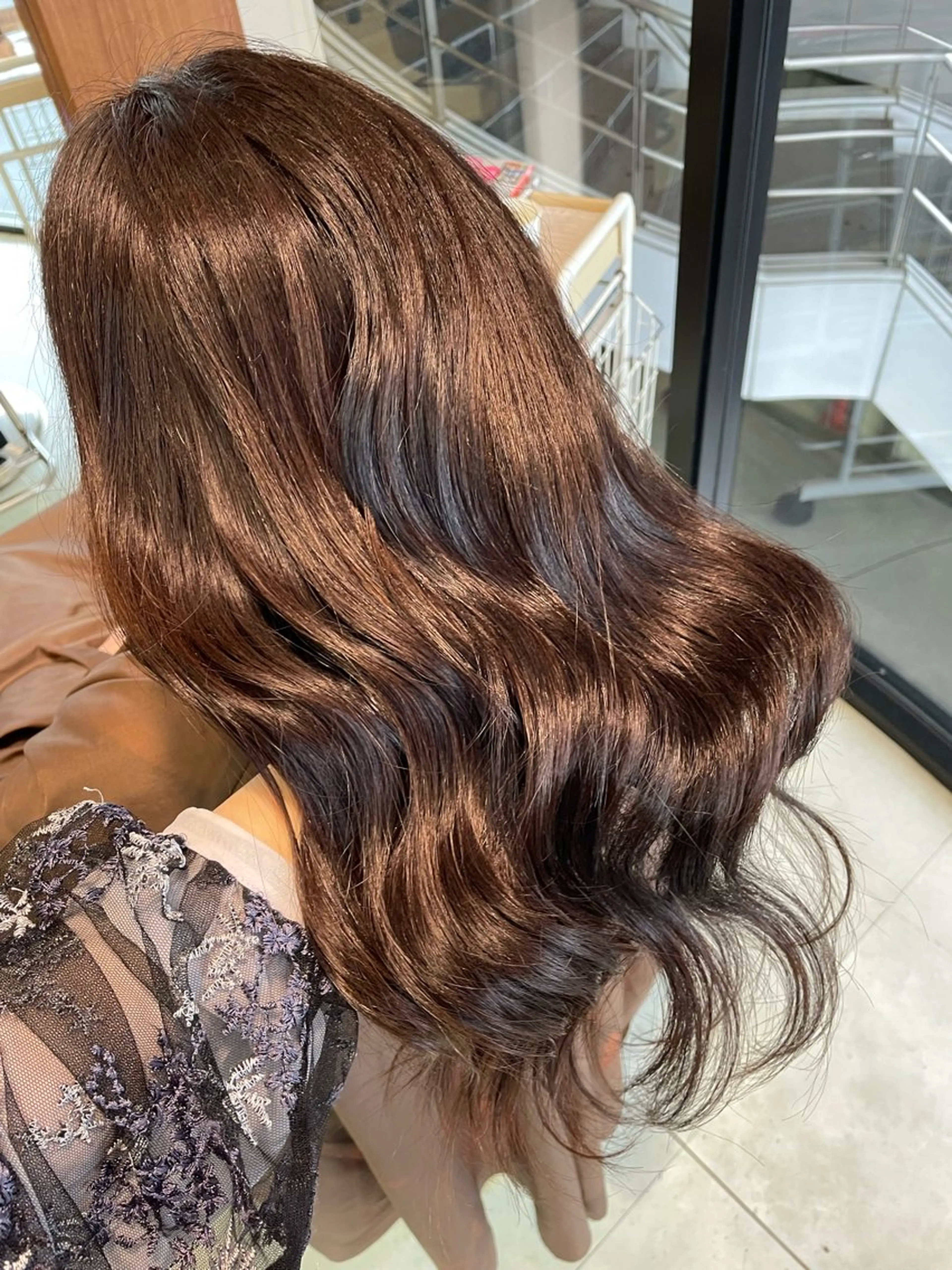 ロング トリートメント ヘアカラー トリートメント 下村 和香奈のヘアスタイル