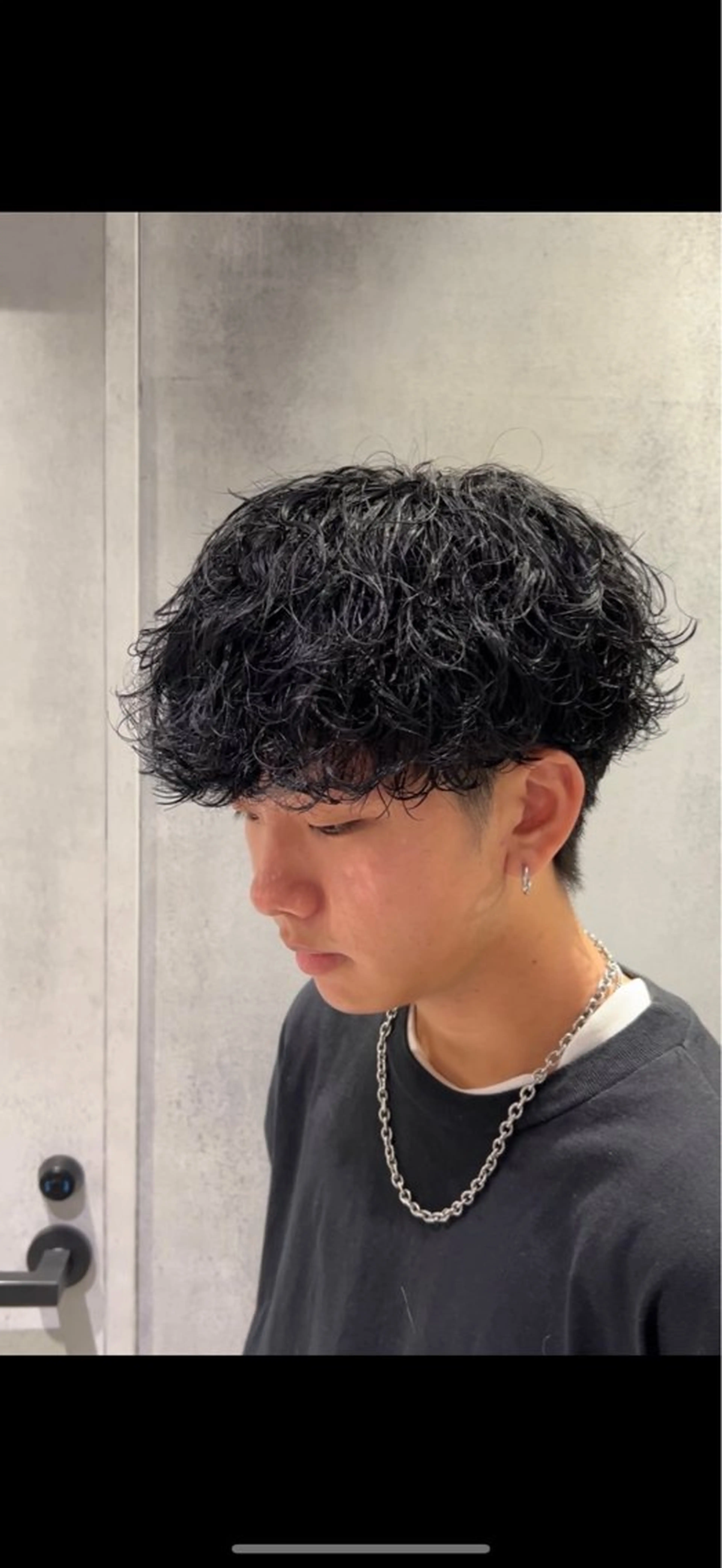 カット＋波巻きパーマの写真