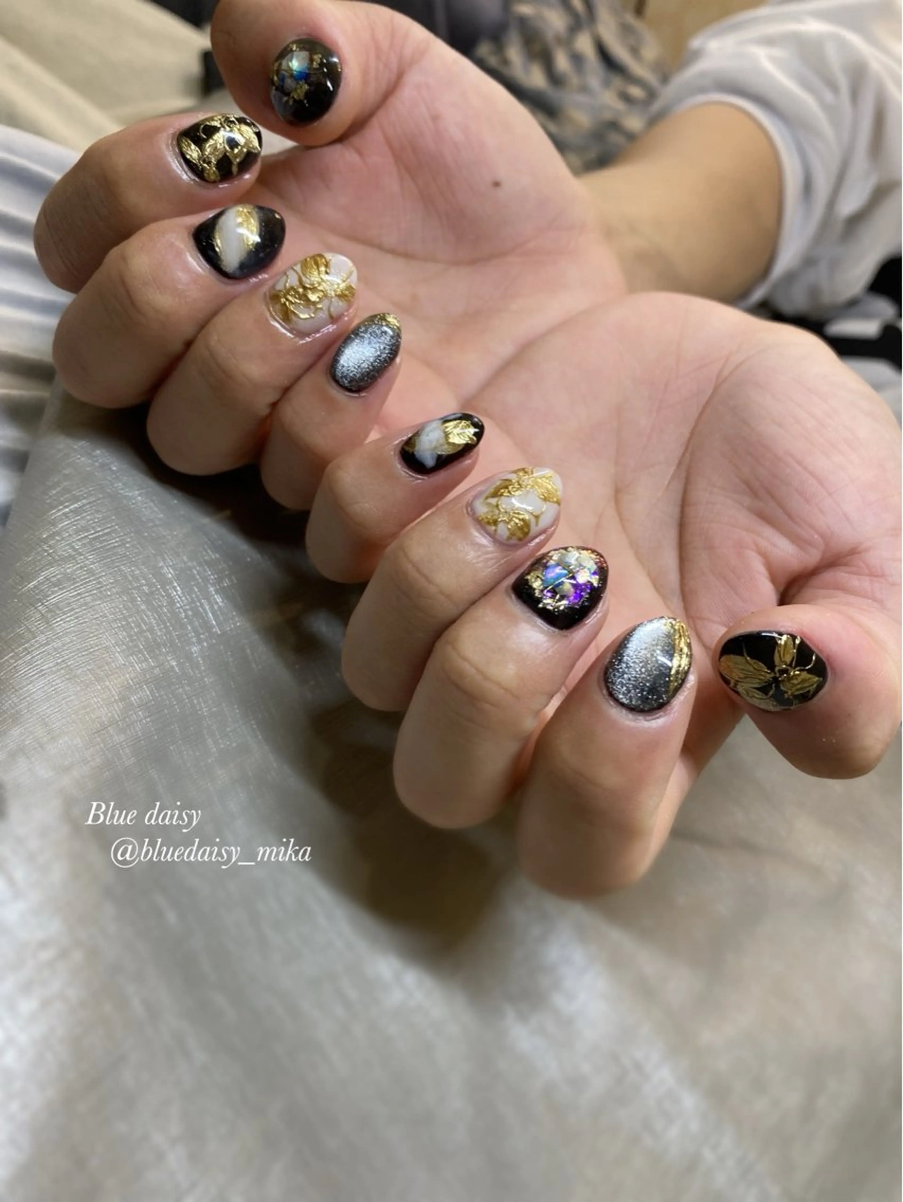 ネイル アートネイル ミラーネイル ニュアンスネイル ハンドネイル Blue　daisy　栄本店 【ブルーデイジー】所属・Blue daisy 栄本店のネイルデザイン