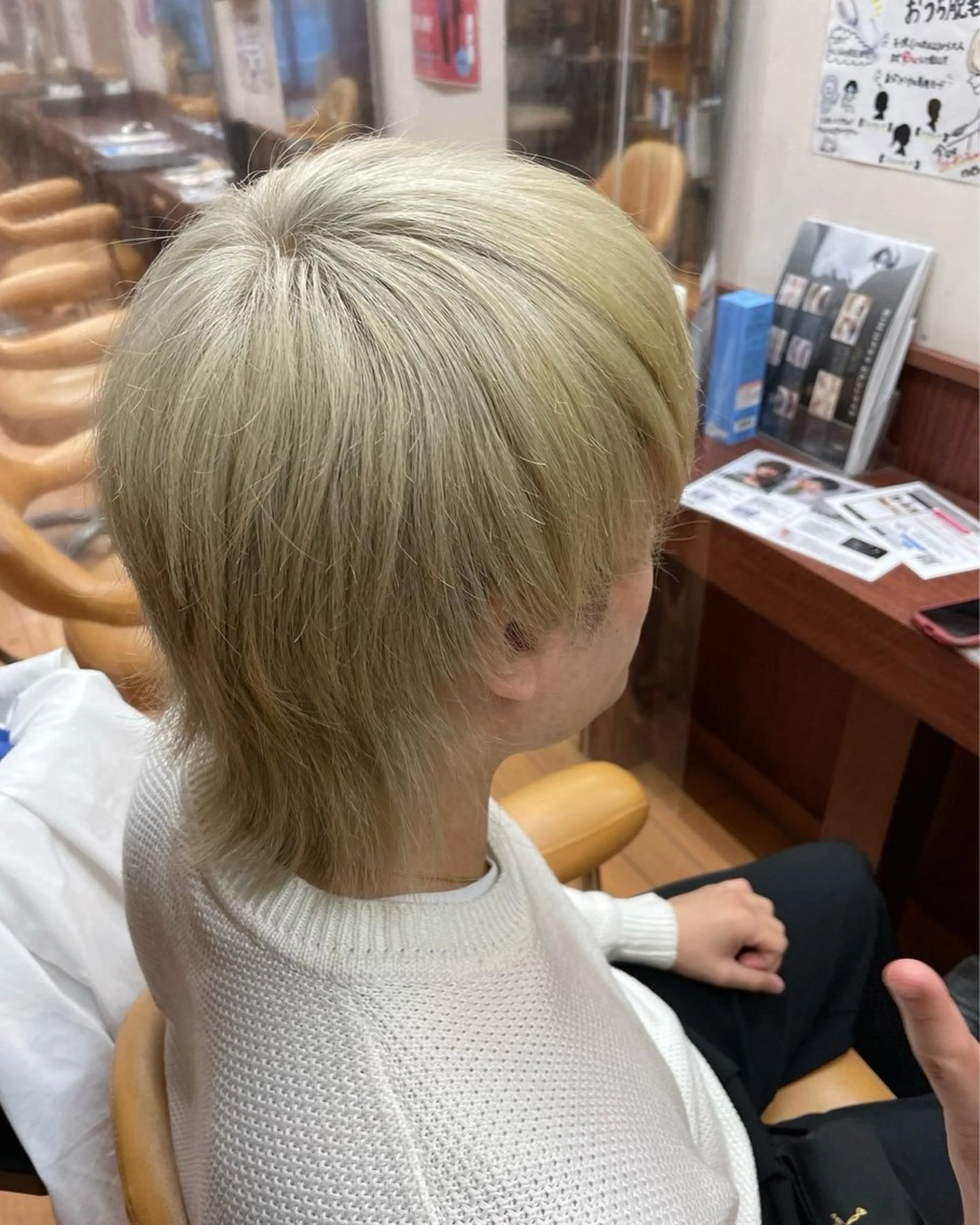 ショート カラー メンズ 🌈派手ハイトーン 🌈平山のヘアスタイル