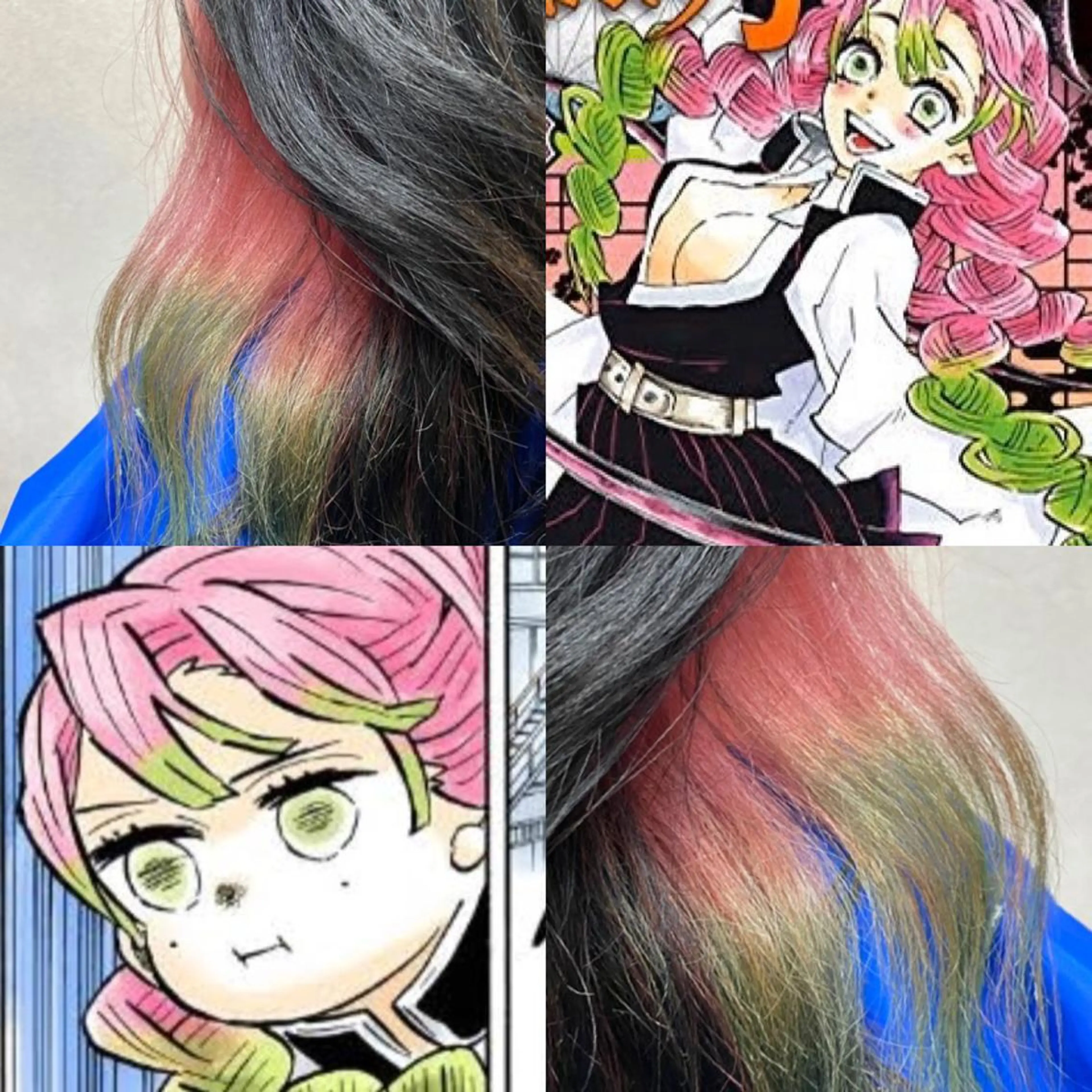 ミディアム カラー パーマ ヘアアレンジ ブリーチ インナーカラー インナーカラー 代表　南一路のヘアスタイル
