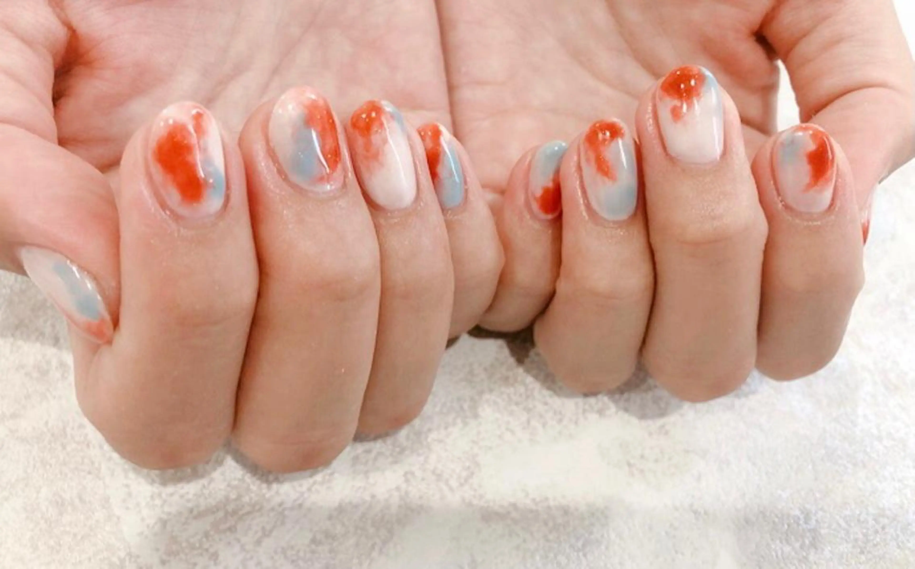 ミディアム キッズ ネイル ジェルネイル ニュアンスネイル 夏ネイル Luana nail (ルアナネイル)のネイルデザイン