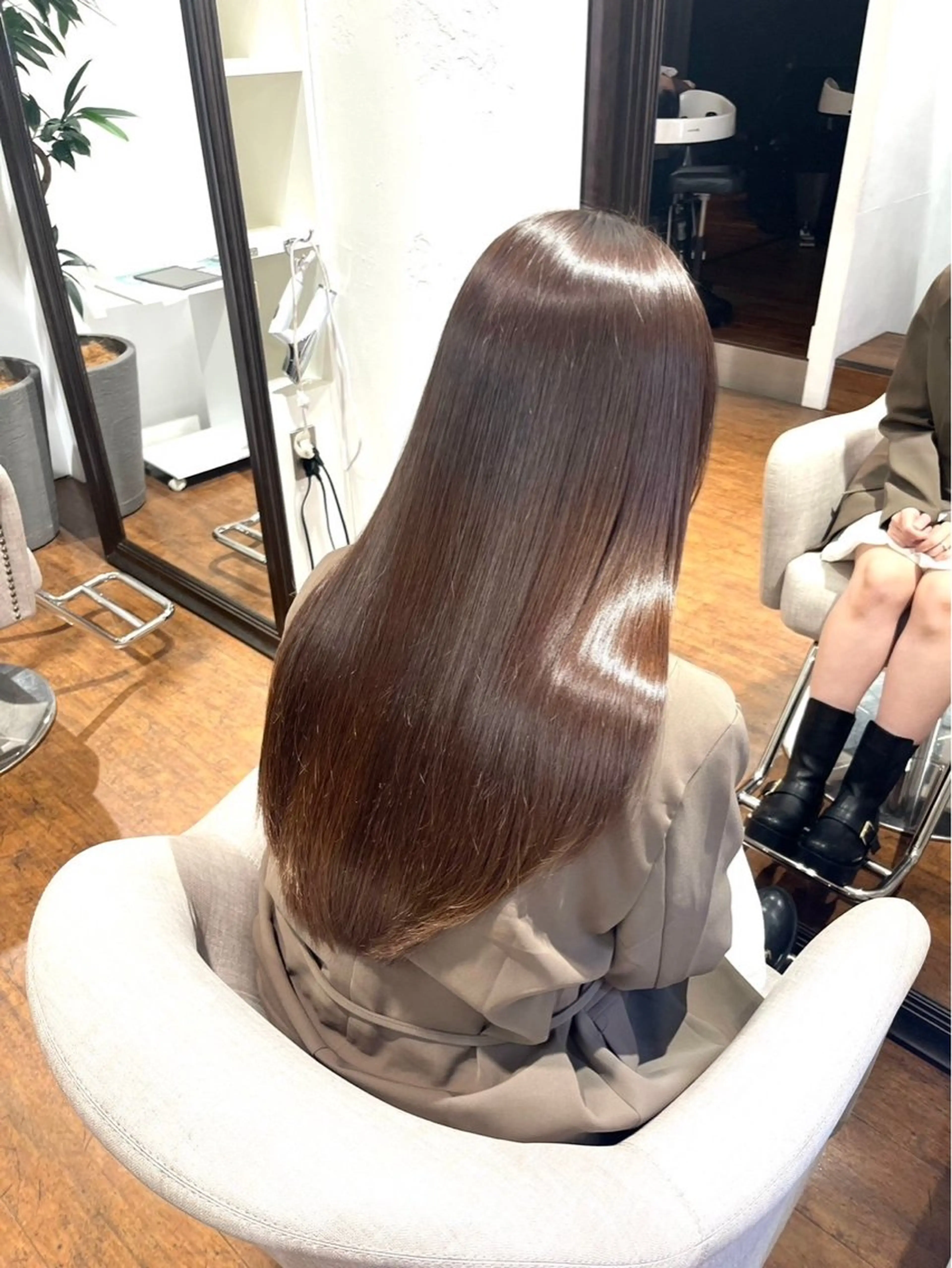 ロング 縮毛矯正 縮毛矯正 城内 譲のヘアスタイル