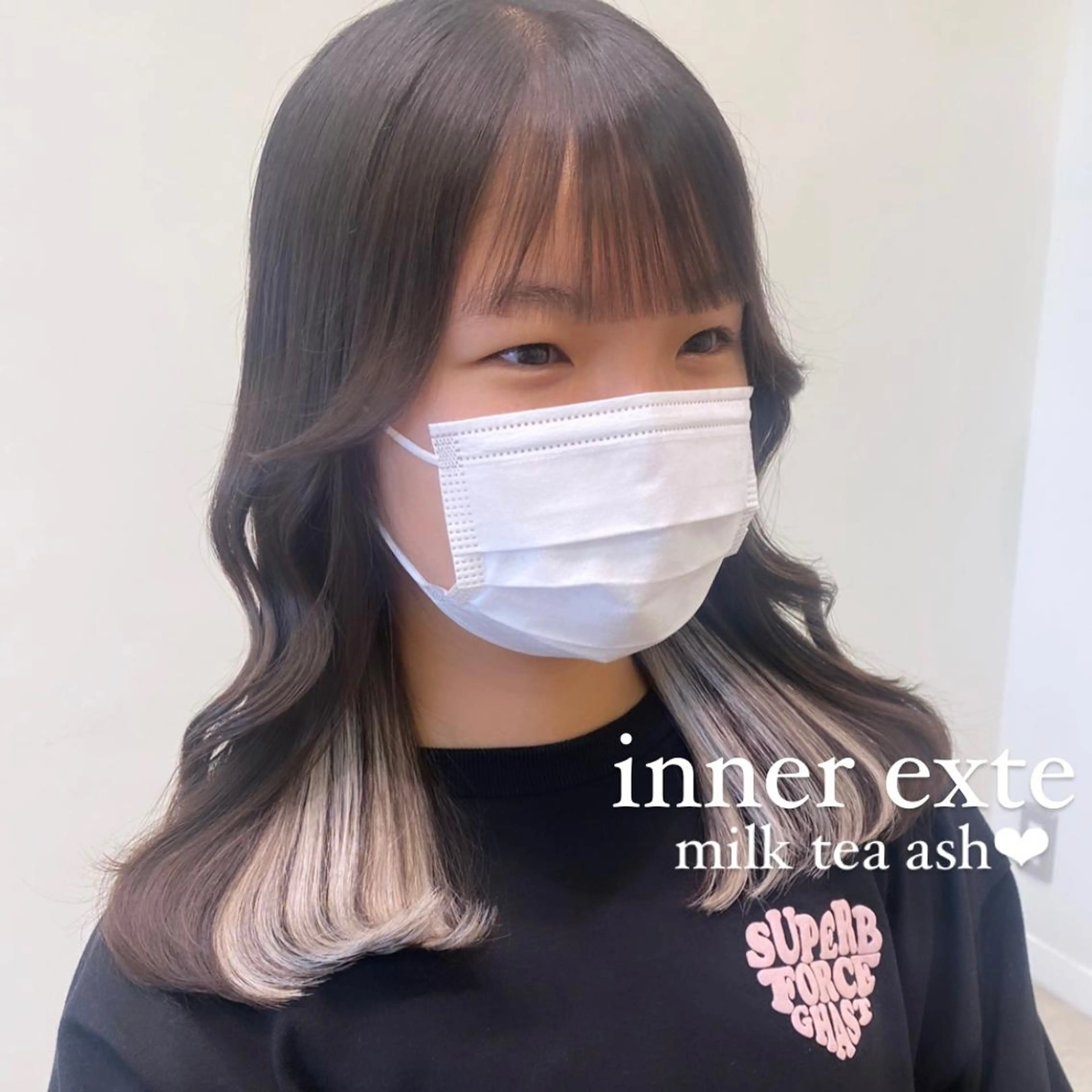 ロング カラー シールエクステ インナーカラー エクステ ブリーチなしWカラー 🎀韓国ヘア/amiのヘアスタイル