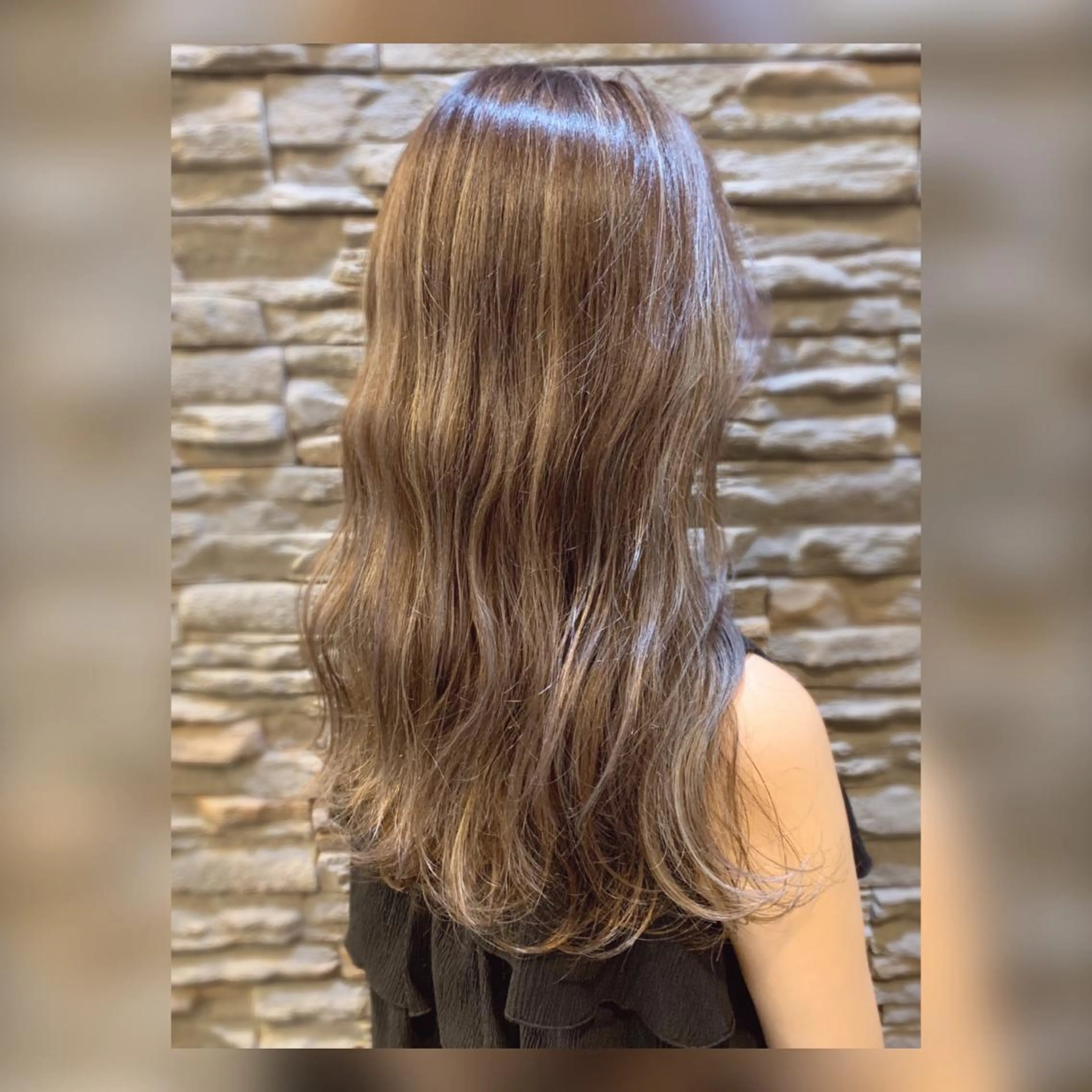 ロング ハイライト 似合わせカット 髪質改善美容室Qin hair所属・【女性限定】 👑hanaのヘアスタイル