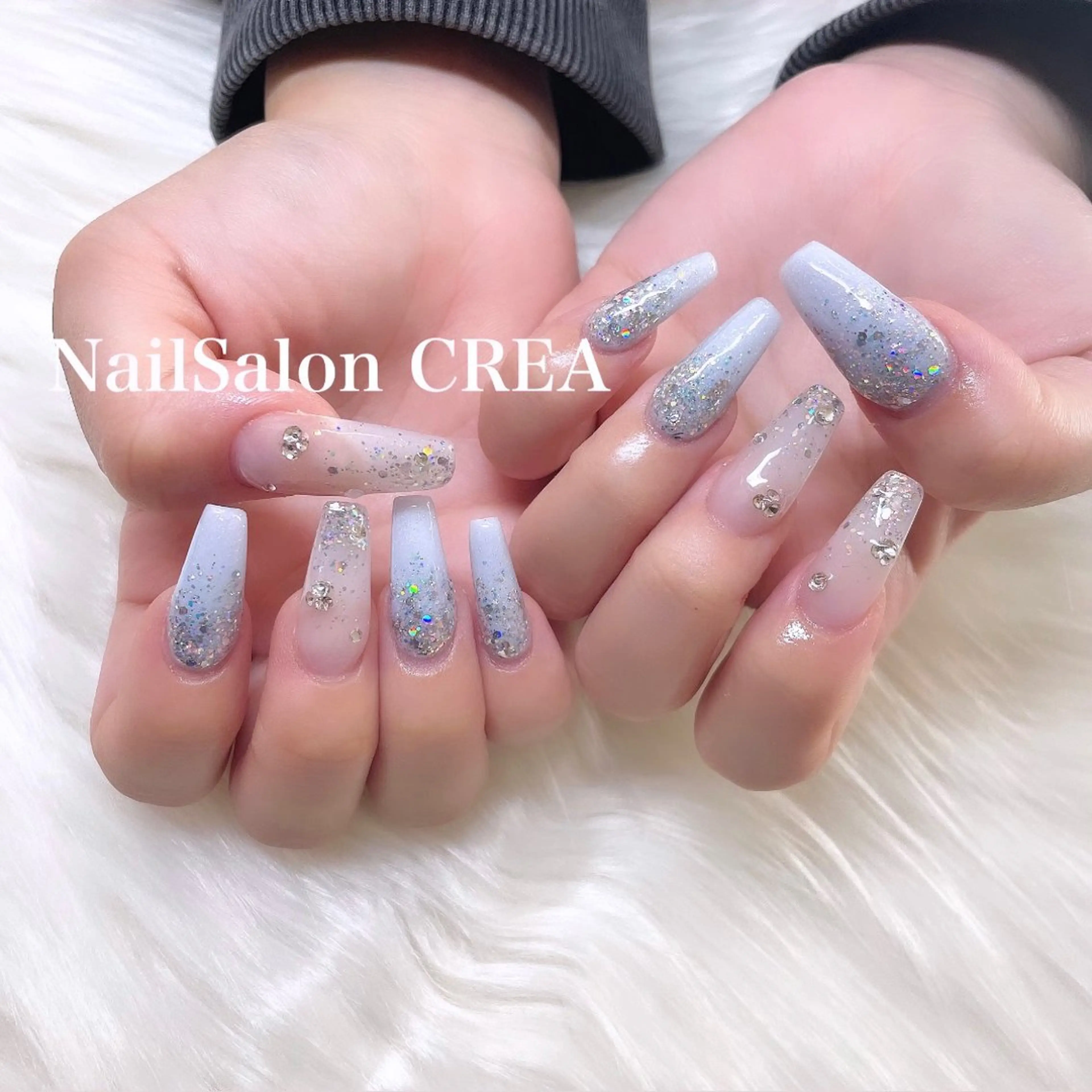 ネイル ラメ(グリッター) ハンドネイル NailSalon CREAのネイルデザイン