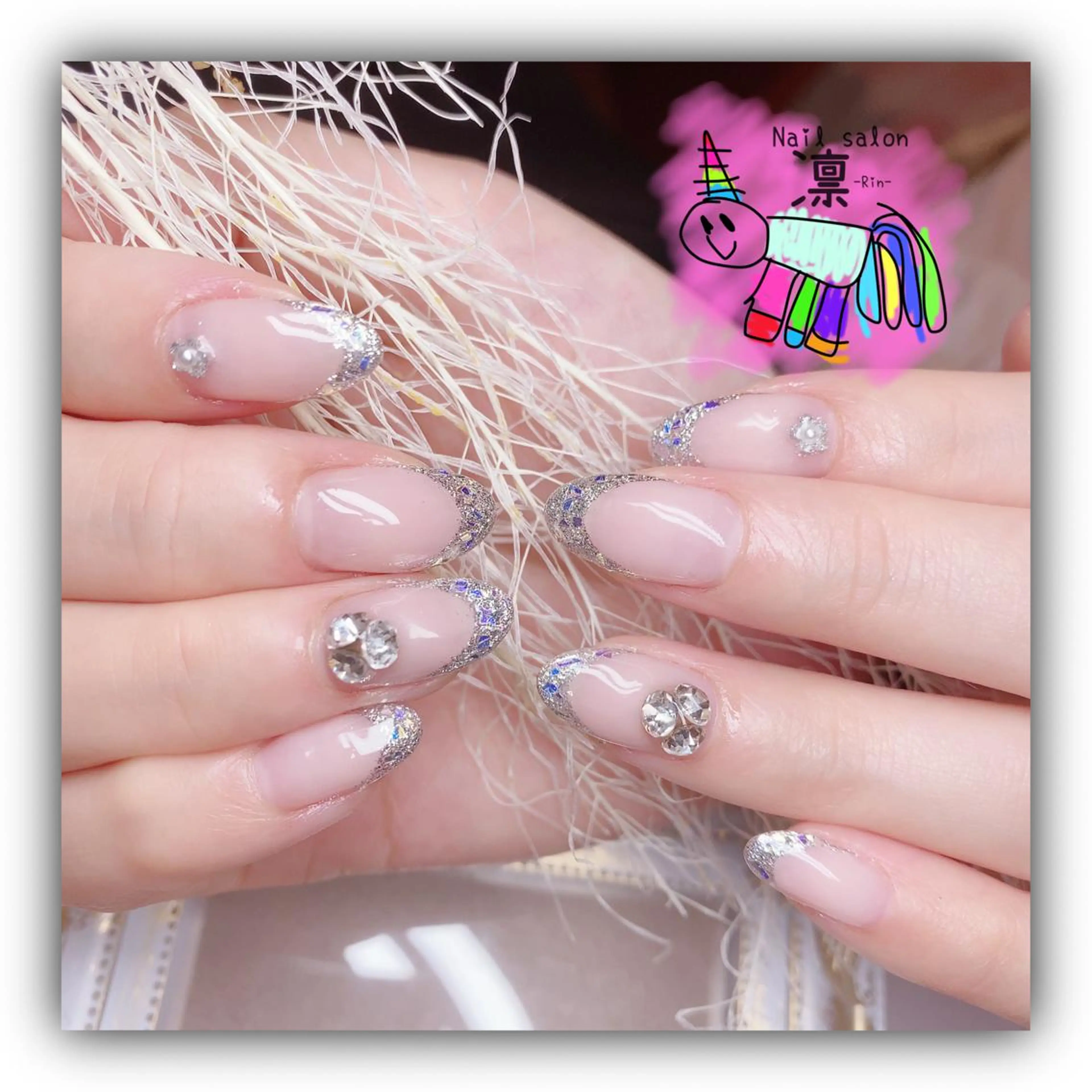 ネイル ジェルネイル ブライダルネイル private salon凛のネイルデザイン