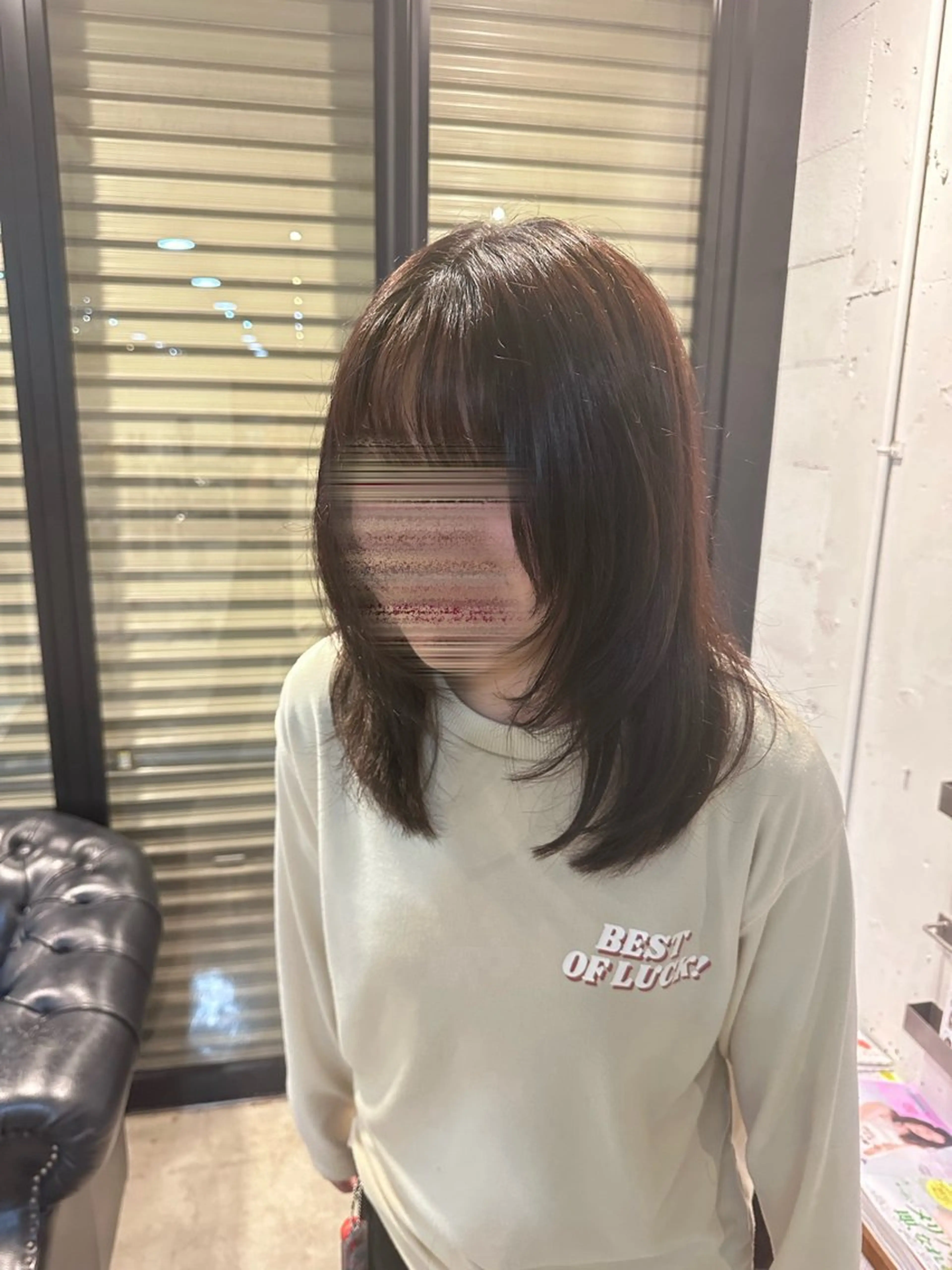 ロング 顔まわりレイヤー レイヤーカット ロング 大庭 梨子のヘアスタイル