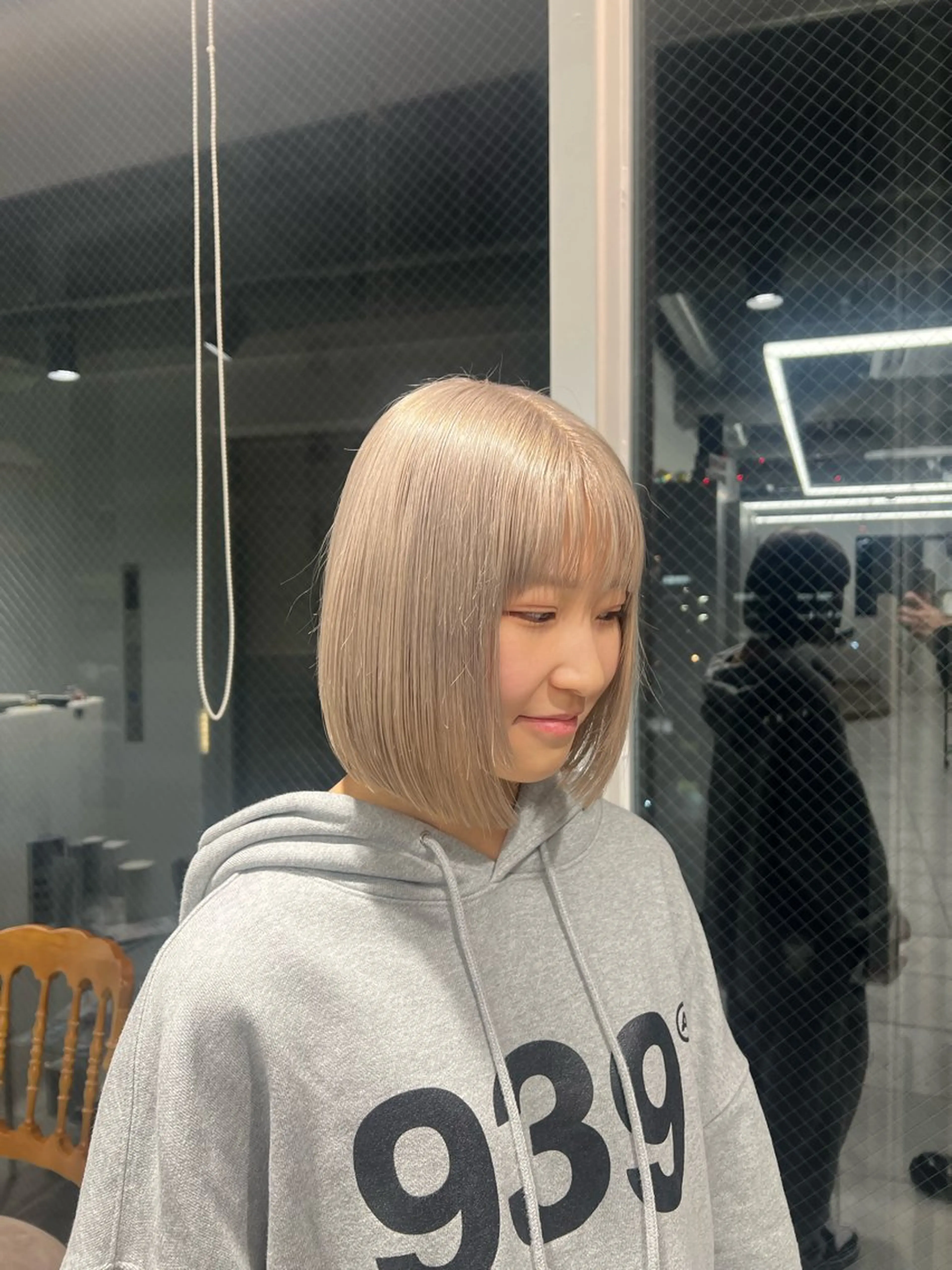 ミディアム カラー カット ヘアカラー トリートメント ハイトーン/透明感 🔅KANTAのヘアスタイル