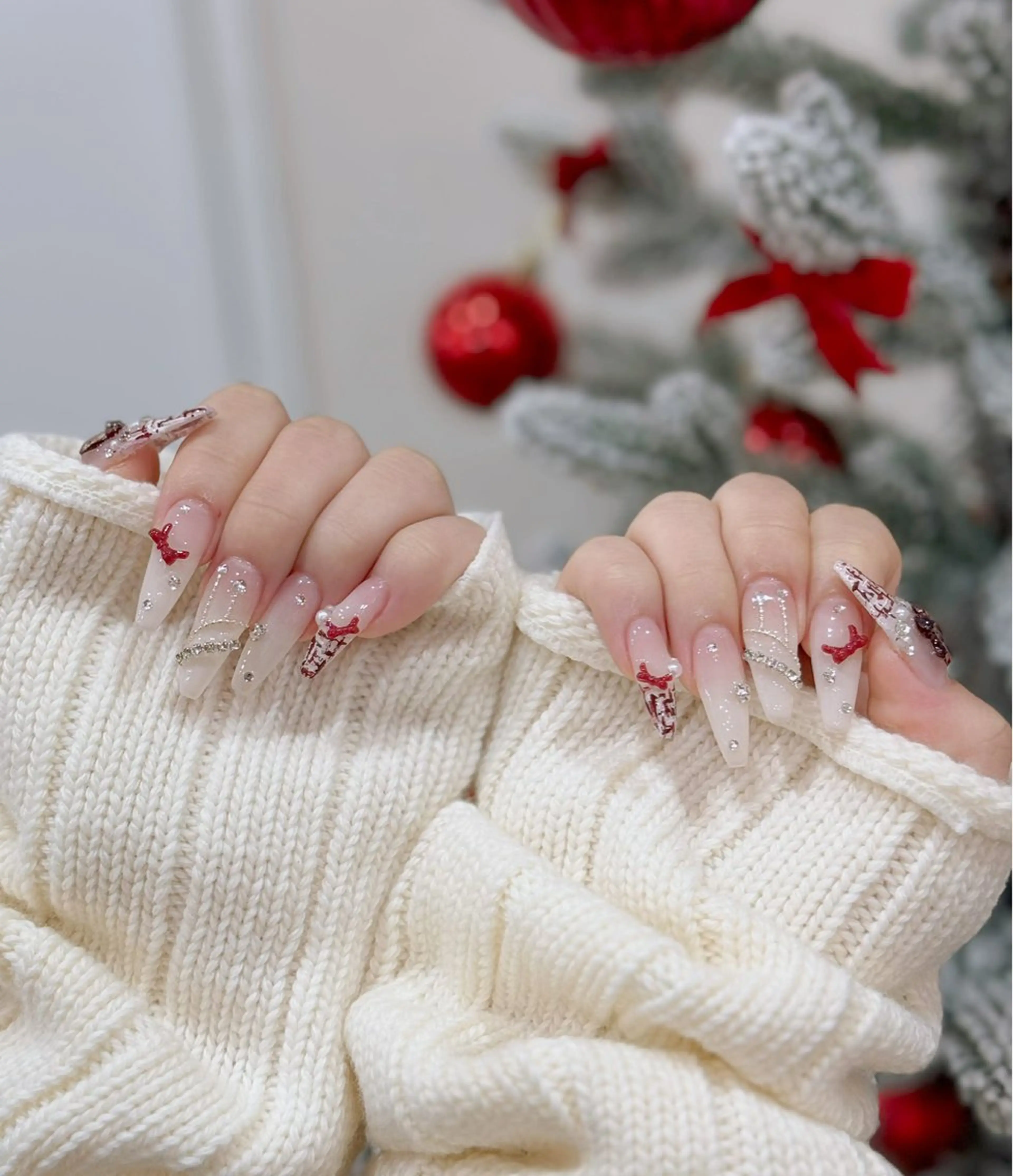 ネイル アートネイル オーロラネイル ブルー チークネイル フットネイル Nails 168 ネイルズイロハのネイルデザイン