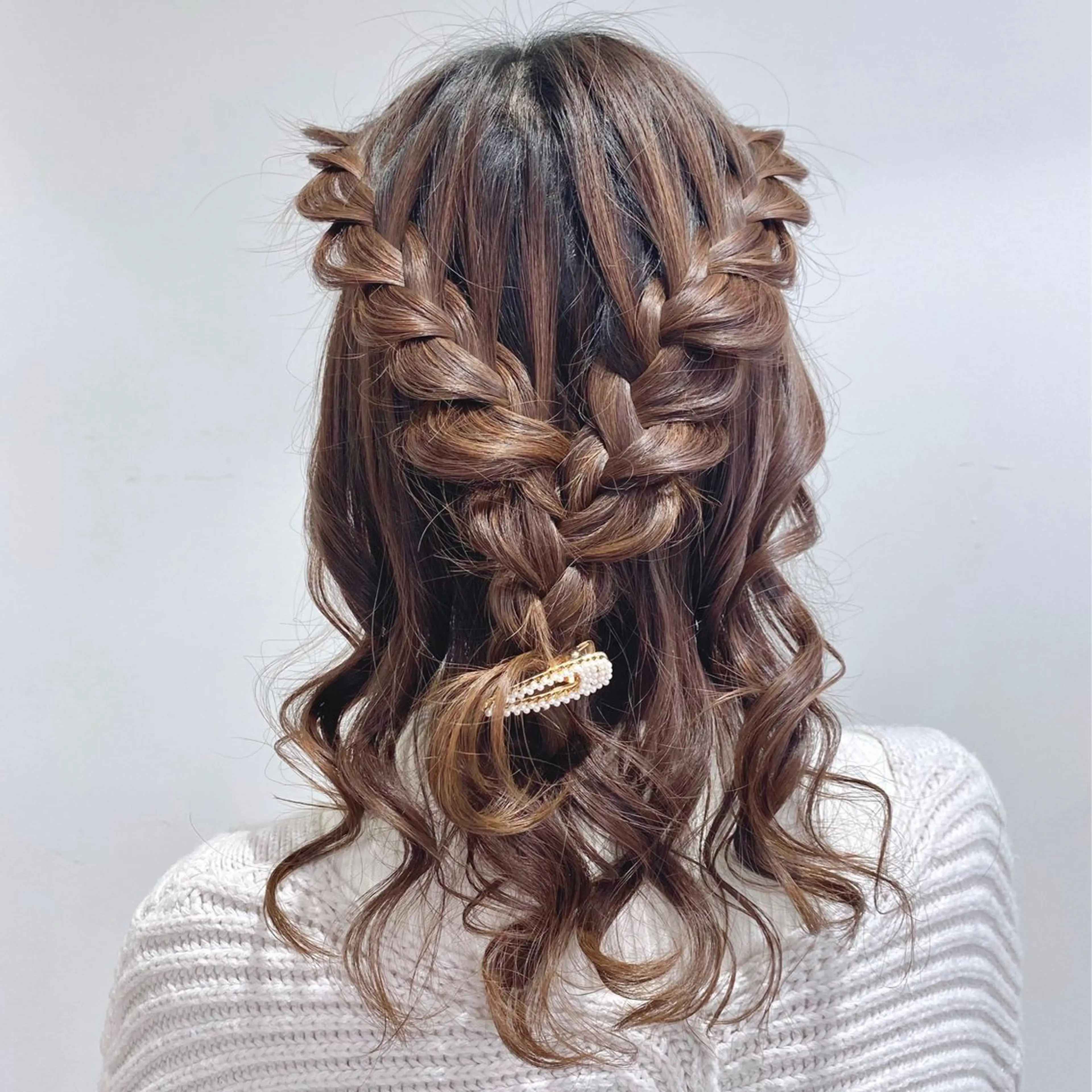 セミロング ヘアアレンジ キッズ ハーフアップ an池袋本店所属・🌷吉野ひかり🌷 カットモデル募集✂️のヘアスタイル